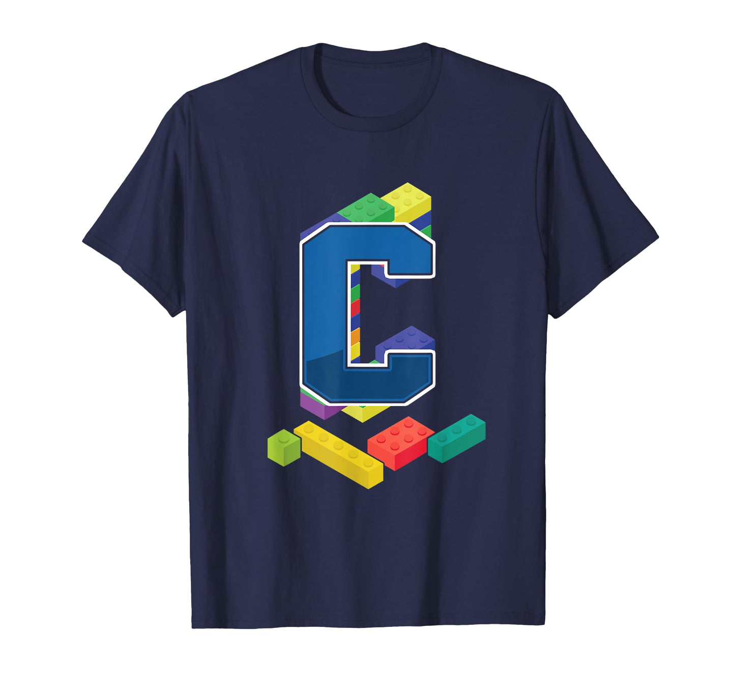 Letter C Master Builder Alphabet Last Name Building Blocks T-Shirt