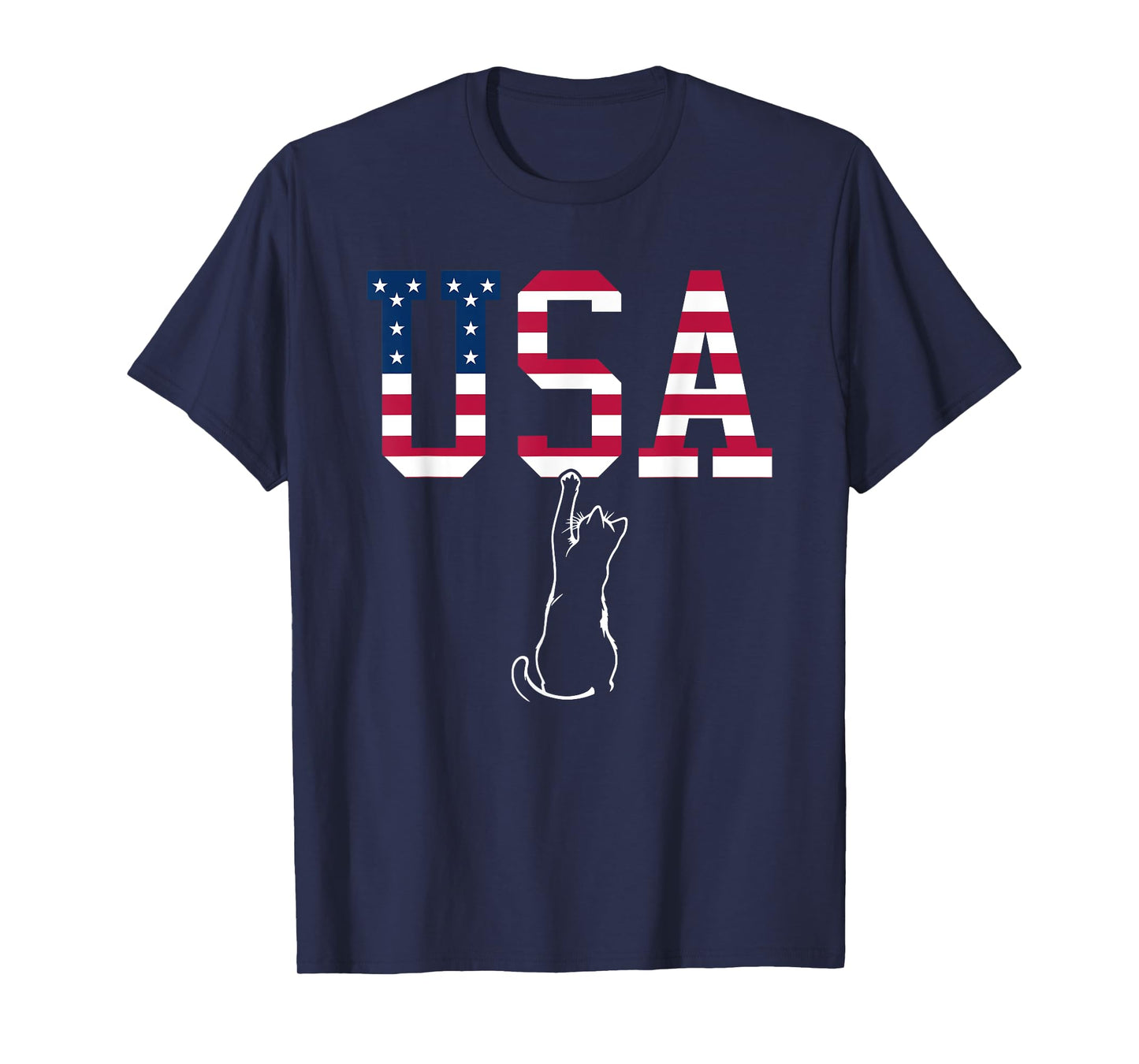 Funny USA Cat Shirt | Funny USA Shirt | USA Kitten T-Shirt