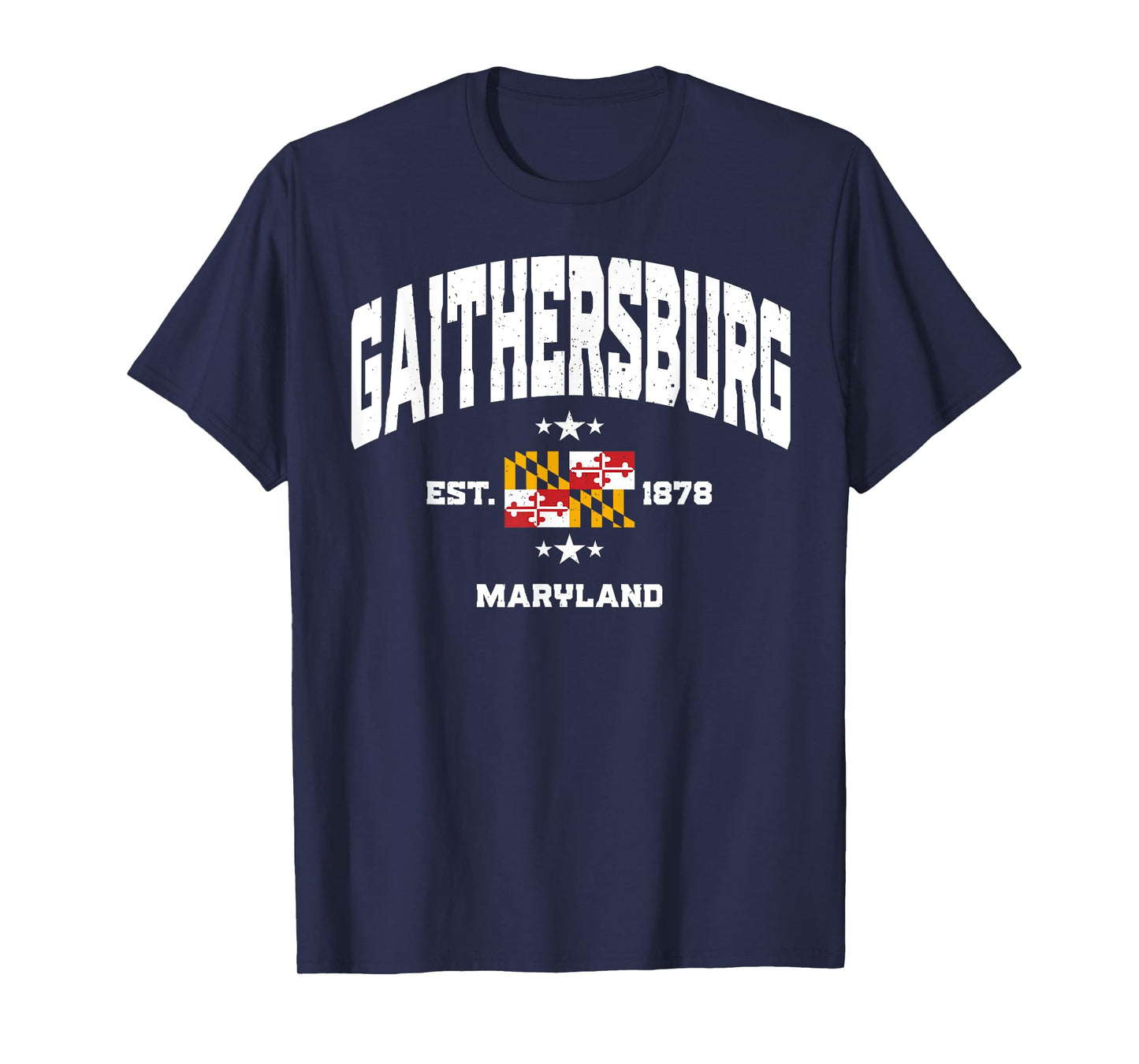 Athletic Gaithersburg Maryland MD Retro Throwback Souvenir T-Shirt