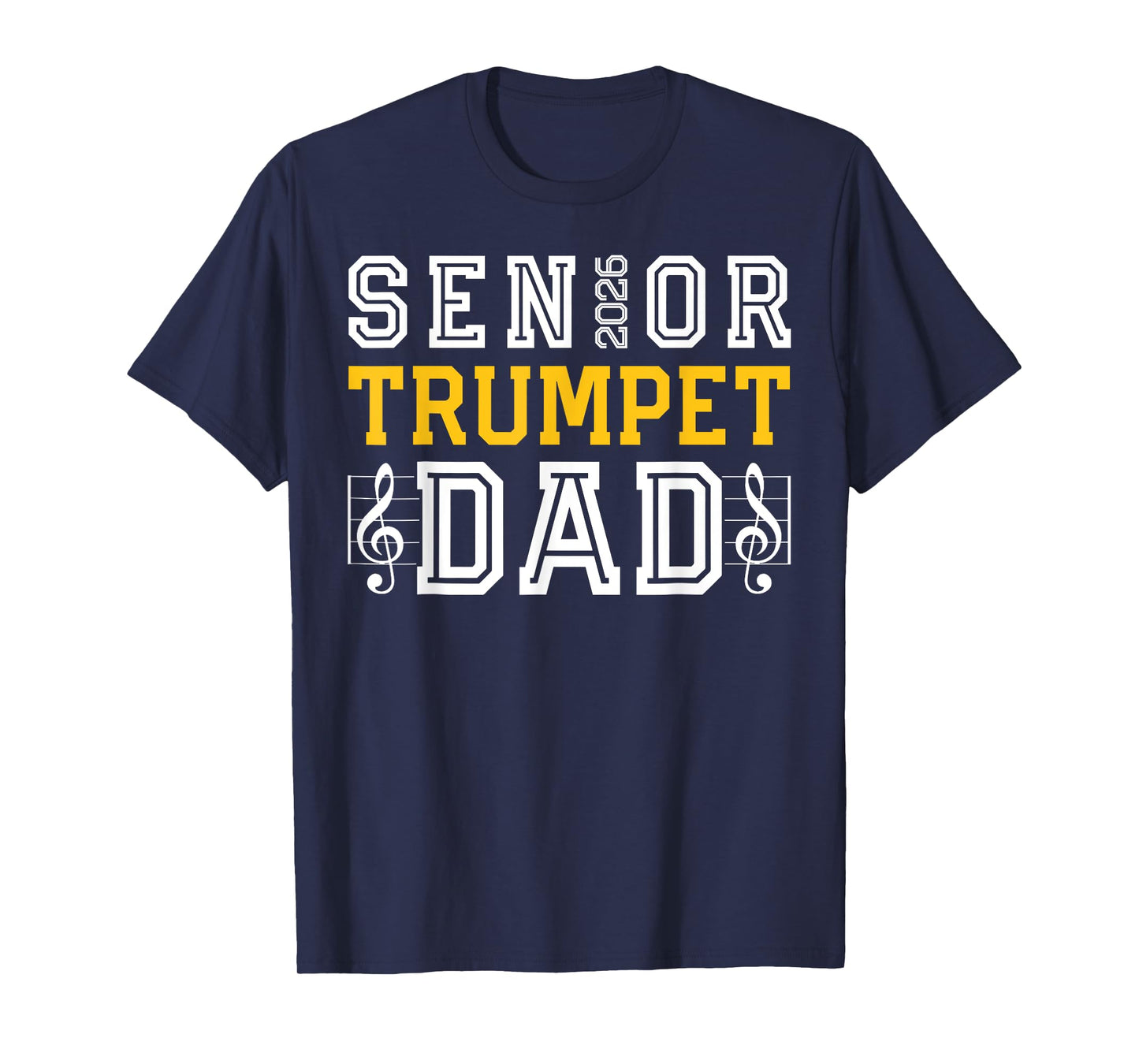 Retro Senior Trumpet Dad 2026 Marching Band Class of 2026 T-Shirt