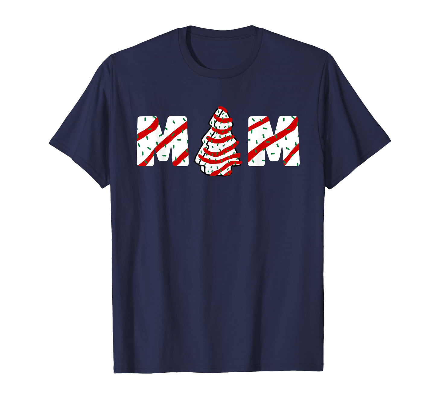 Christmas Tree Cake Matching Family Party Pajama Mom T-Shirt