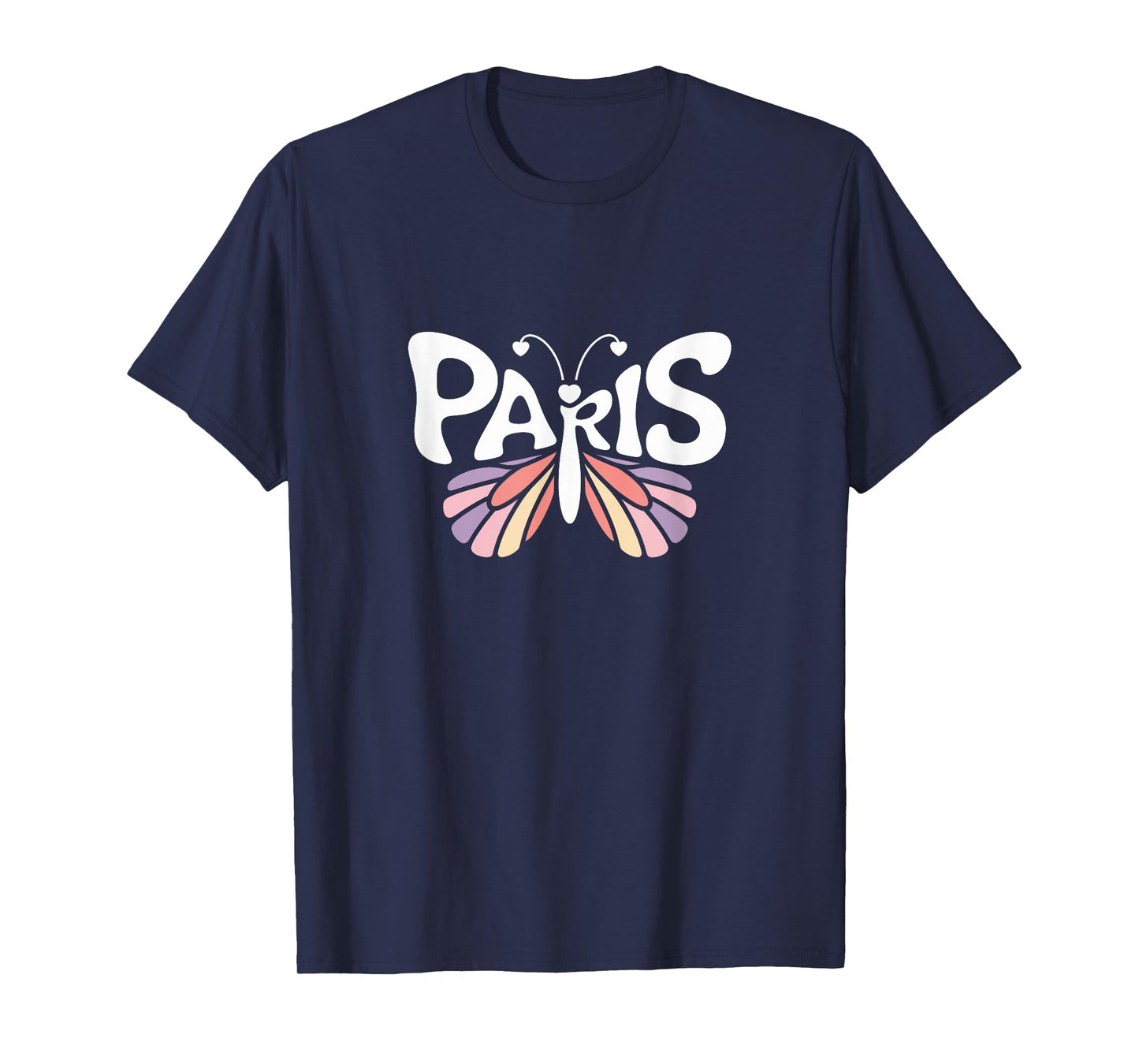 Paris Butterfly - Personalized Cute Name Word Art T-Shirt