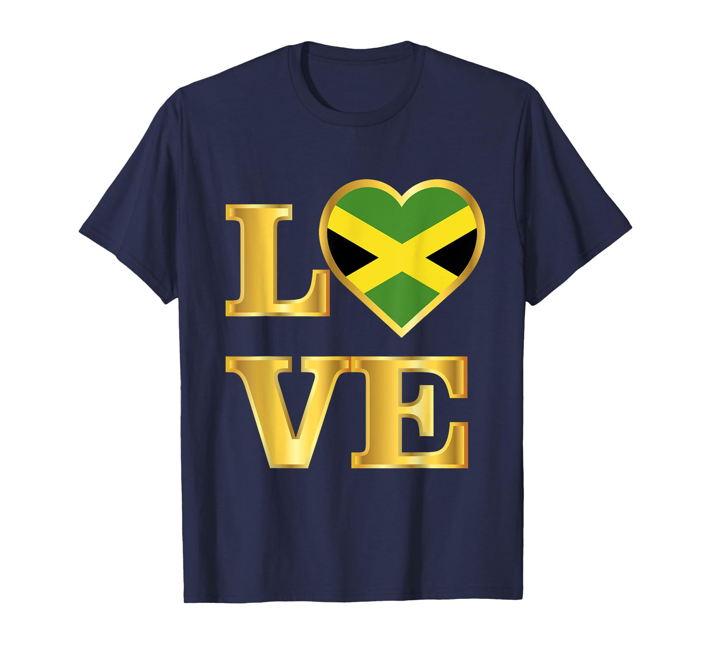 LOVE Jamaica Independence Day Jamaican Heart Jamaica Flag T-Shirt