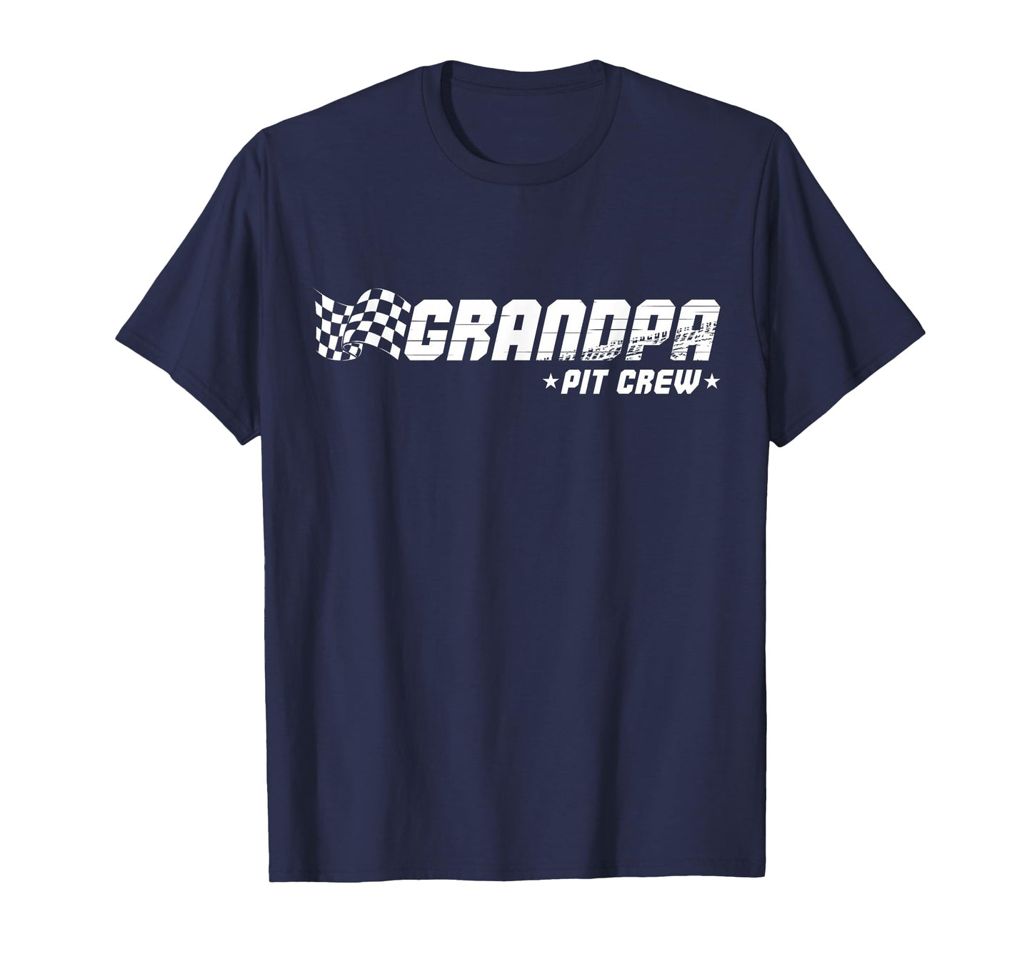 Grandpa Pit Crew Race Car Birthday Family Racing T-Shirt