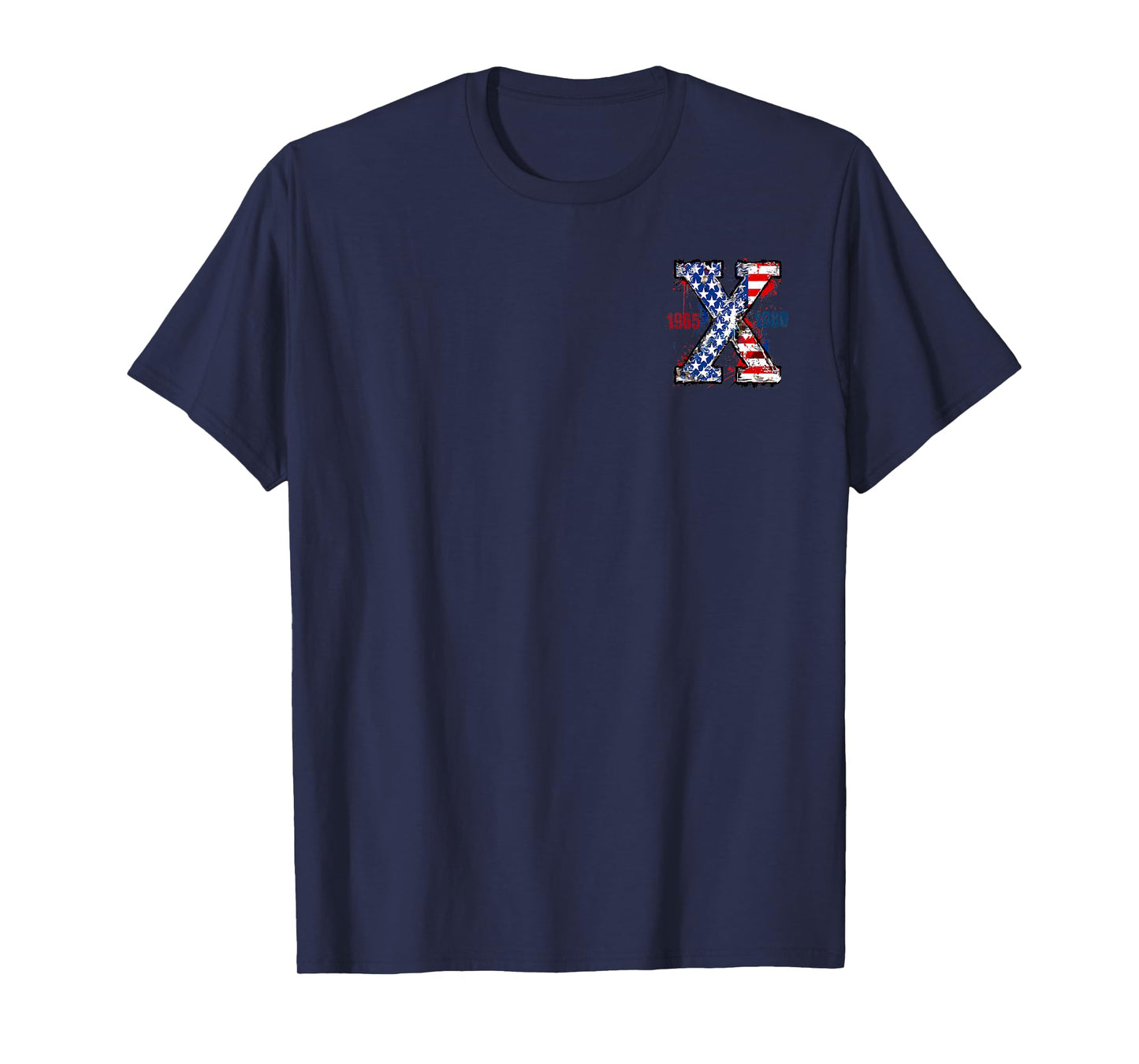 Generation-X Gen-X Retro Style 4th Of July (Two Sides) T-Shirt