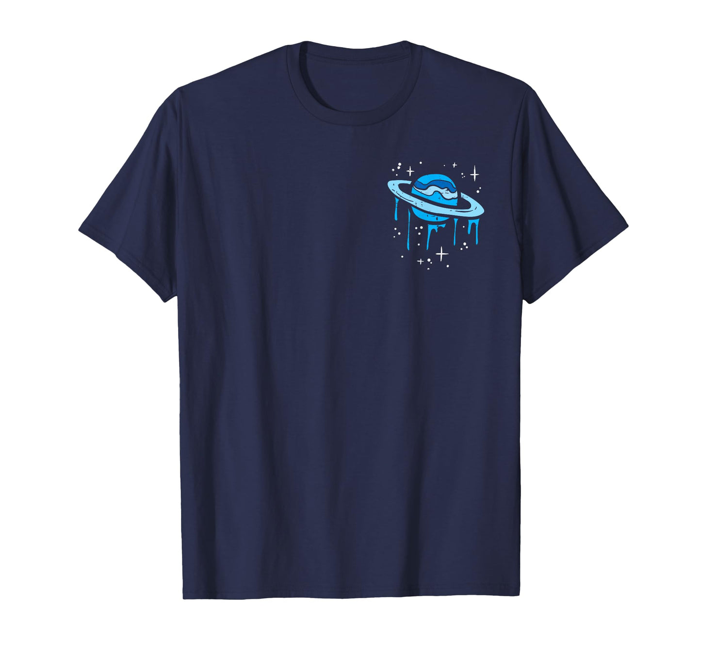 Saturn Melt Pocket Planet Space Solar System Men Women Kids T-Shirt