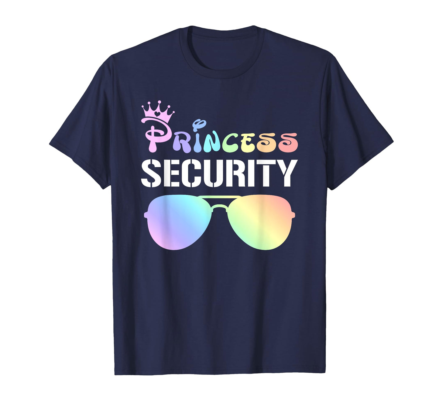 Princess Security Squad Crown Matching Sunglasses Birthday T-Shirt