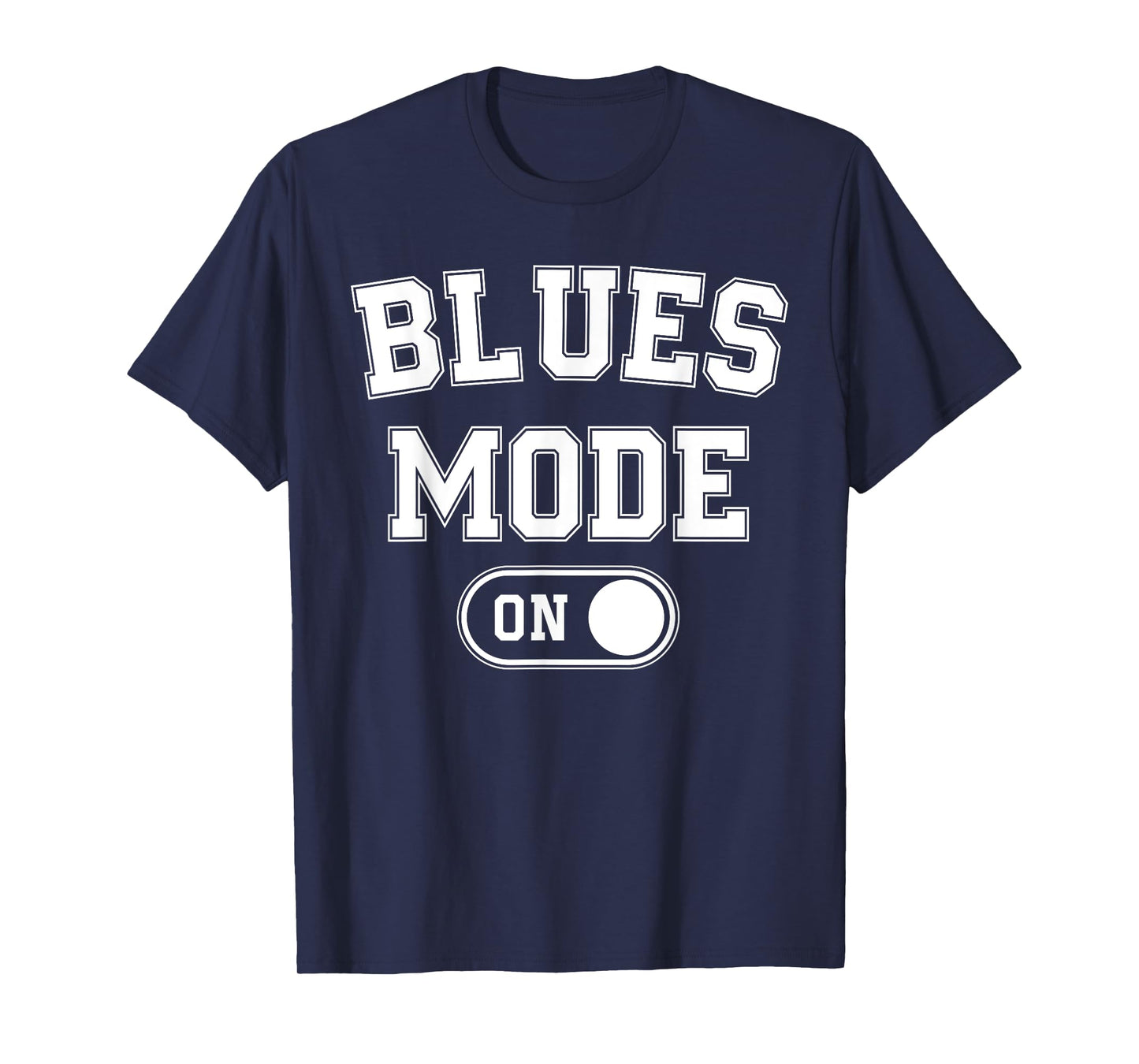 Blues Mode On Funny Blues Man Gift Musician Singer Guitarist T-Shirt