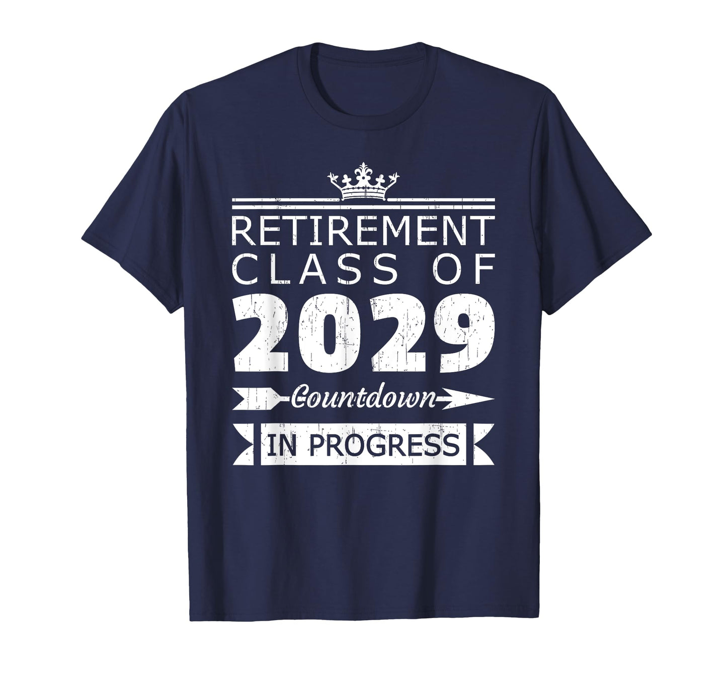 Retirement Class of 2029 Countdown Vintage Retiring Teacher T-Shirt