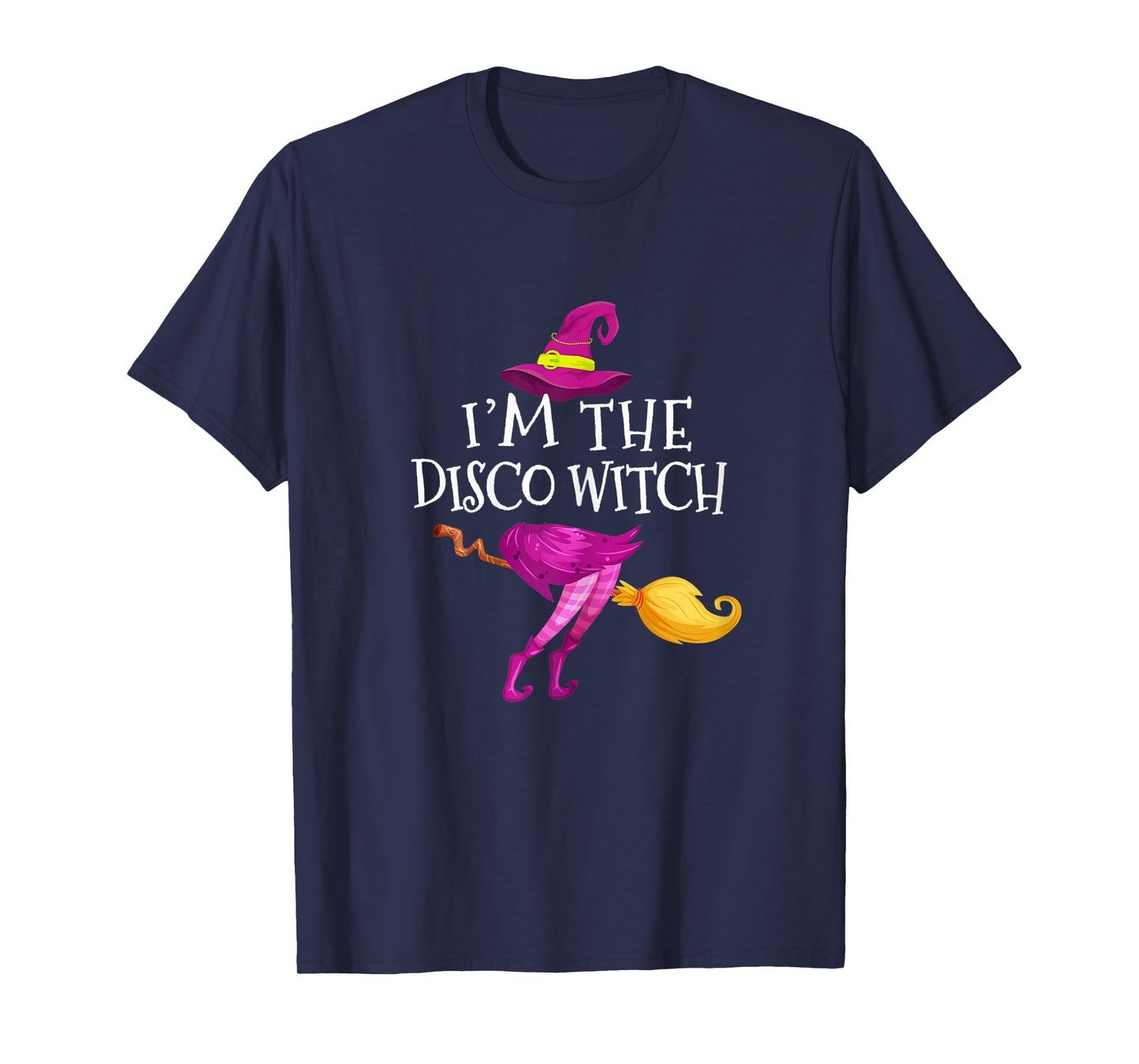 Womens I'm The Disco Witch Matching Group Halloween T-Shirt