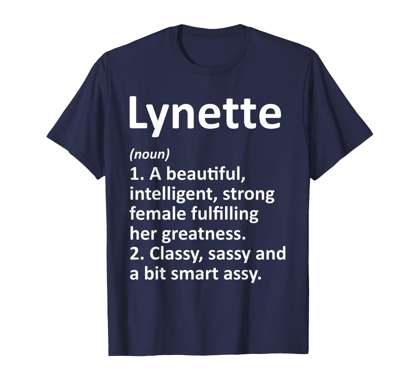 LYNETTE Definition Personalized Name Funny Christmas Gift T-Shirt