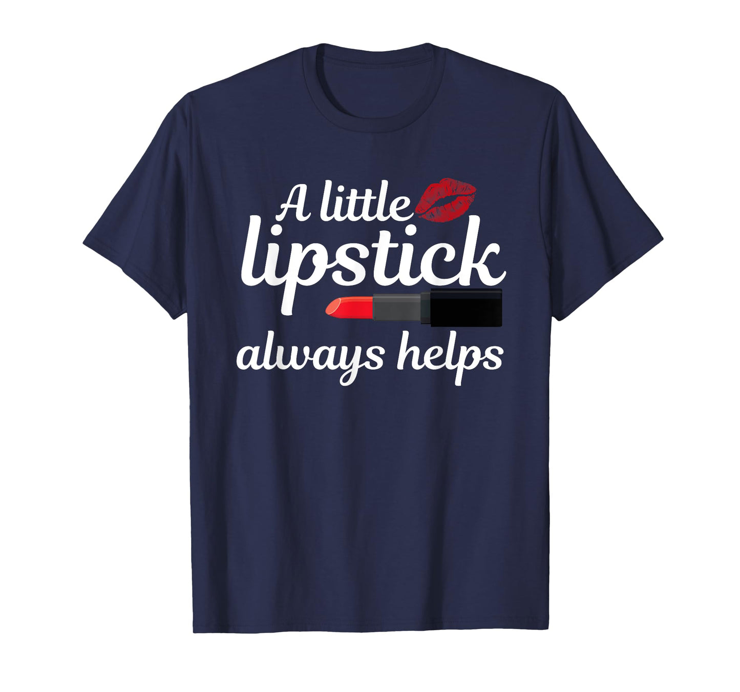 Cool Lipstick Art Women Girls Makeup Artist Beautician Kiss T-Shirt