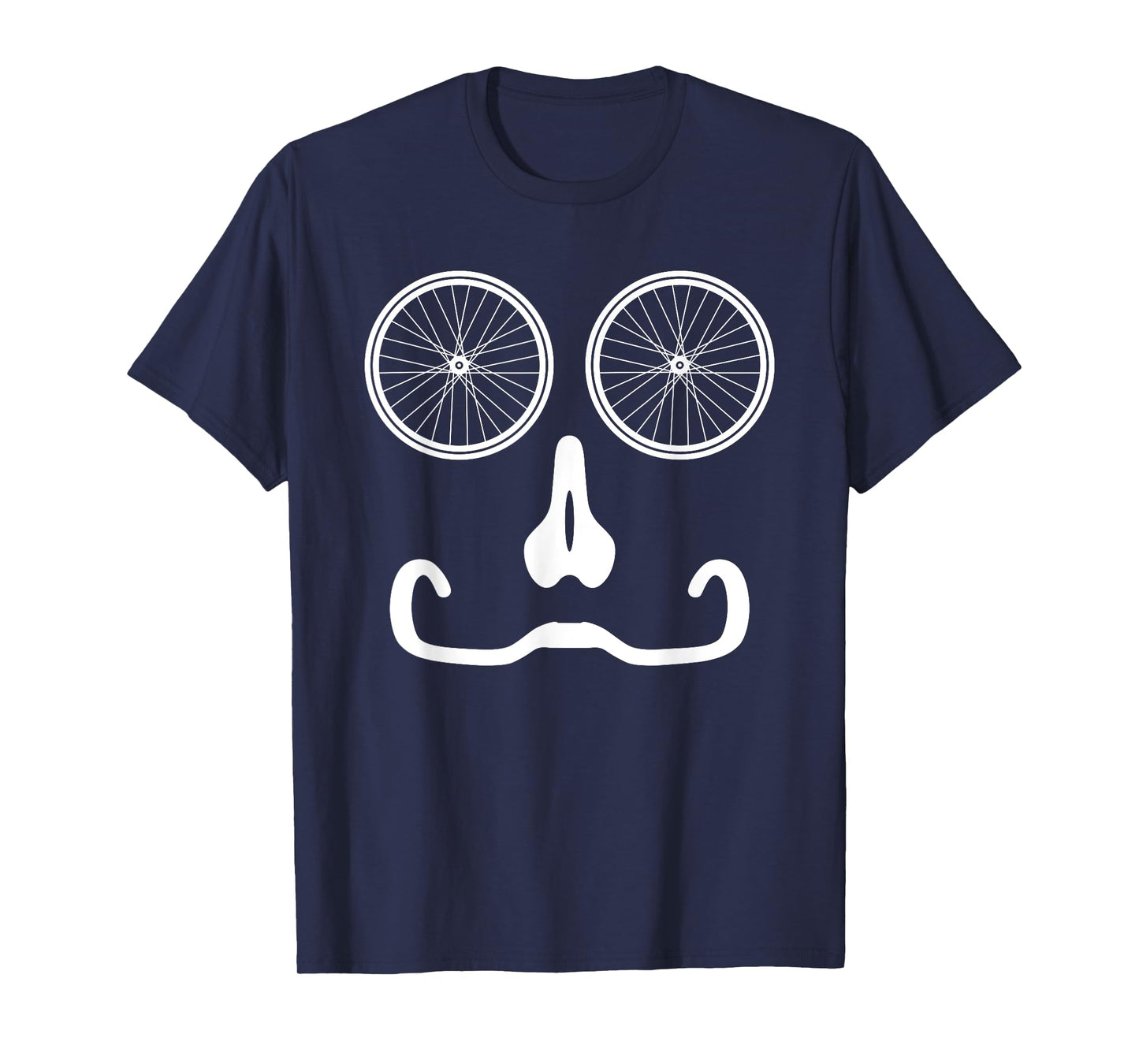 Funny Road Race Bike Cycling Face Bicycle Lover Humor Outfit T-Shirt