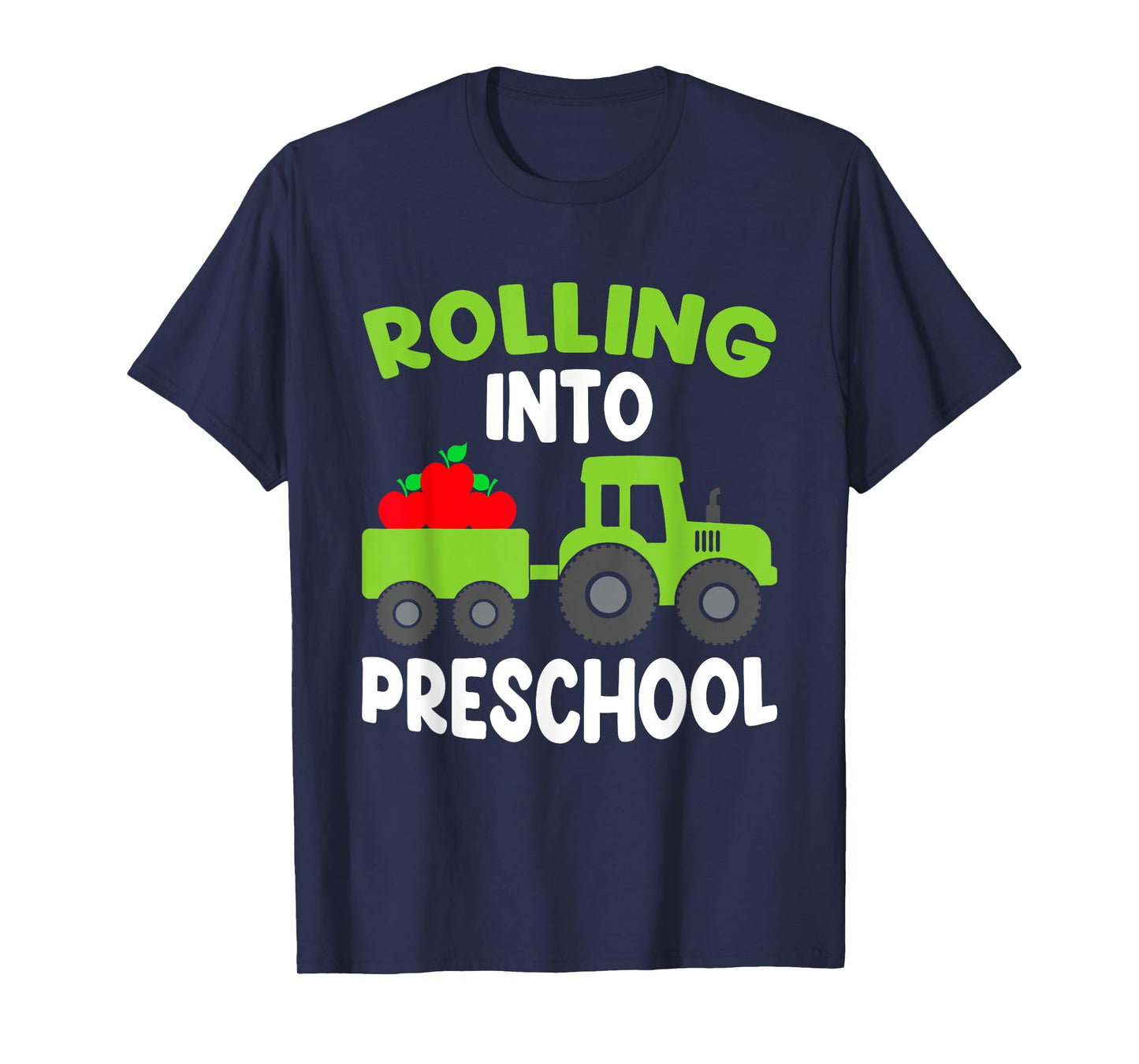 Back to School Tractor Construction First Day of Preschool T-Shirt