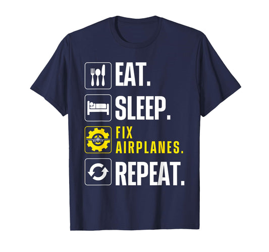 Aircraft Mechanic Art For Men Women Aviation Maintenance T-Shirt