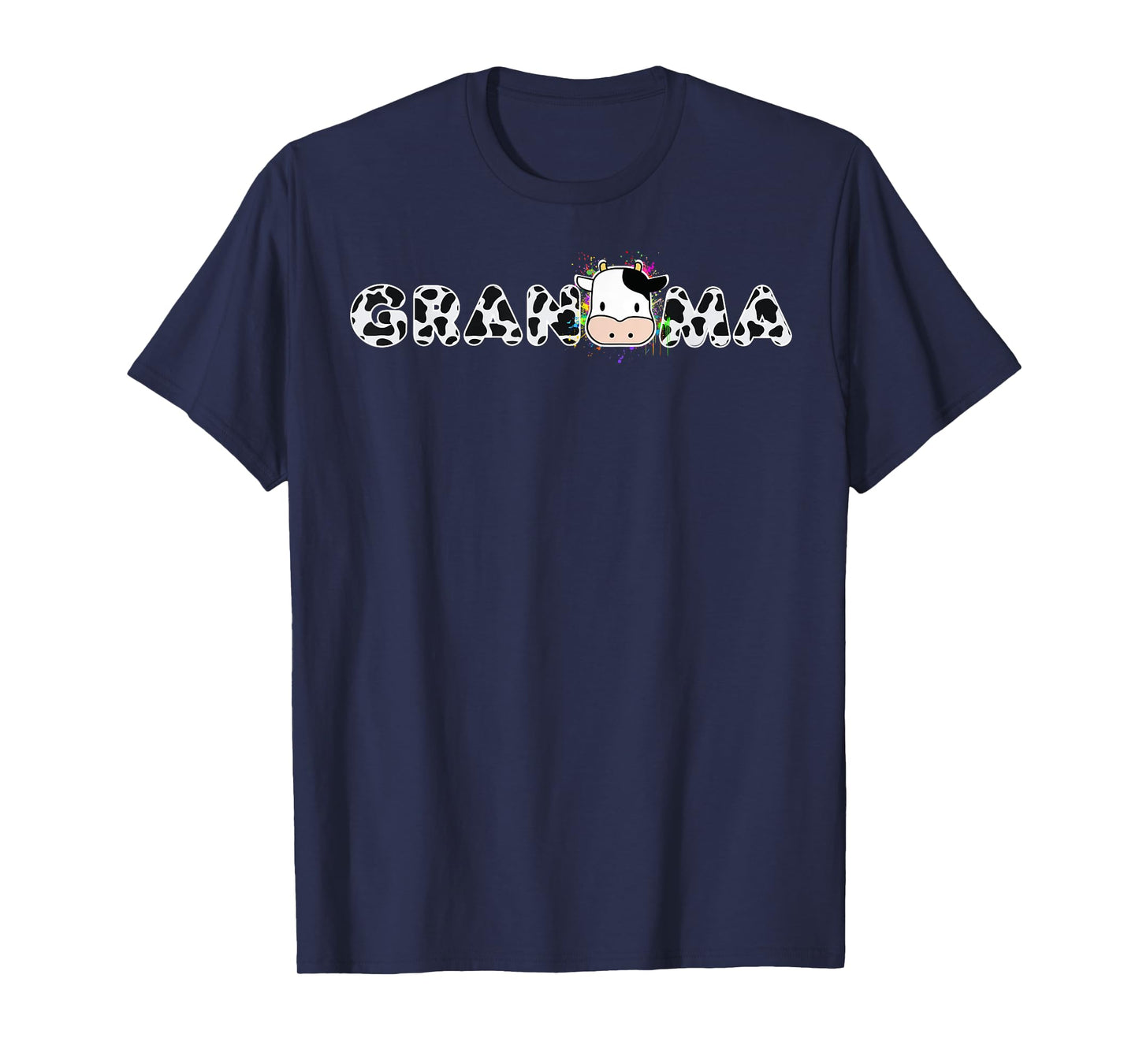 Cow Grandma Birthday Farm Animals Grandpa Cow Farm Birthday T-Shirt