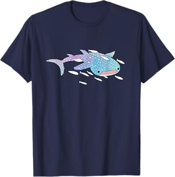 Cute Kawaii Aesthetic Blue Whale Shark Ocean Gift T-Shirt