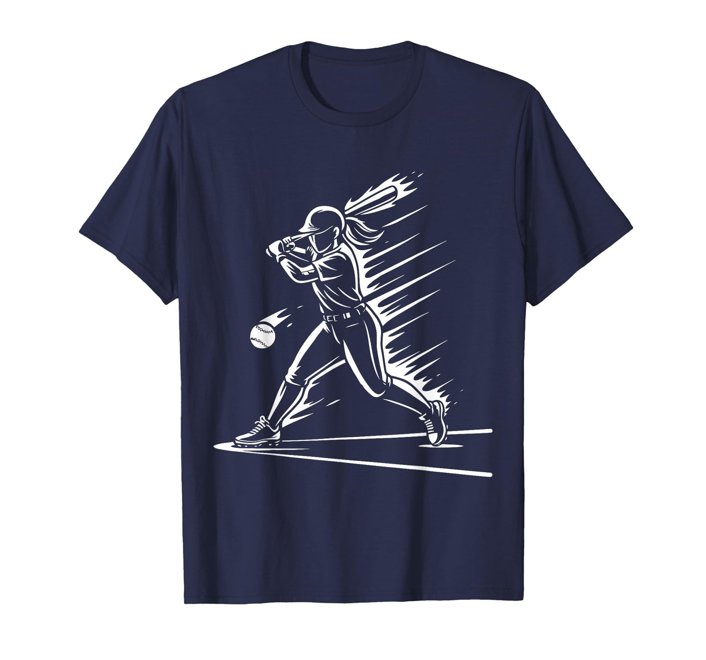 Softball Player Ice+Cream Softball Drip Back to School T-Shirt