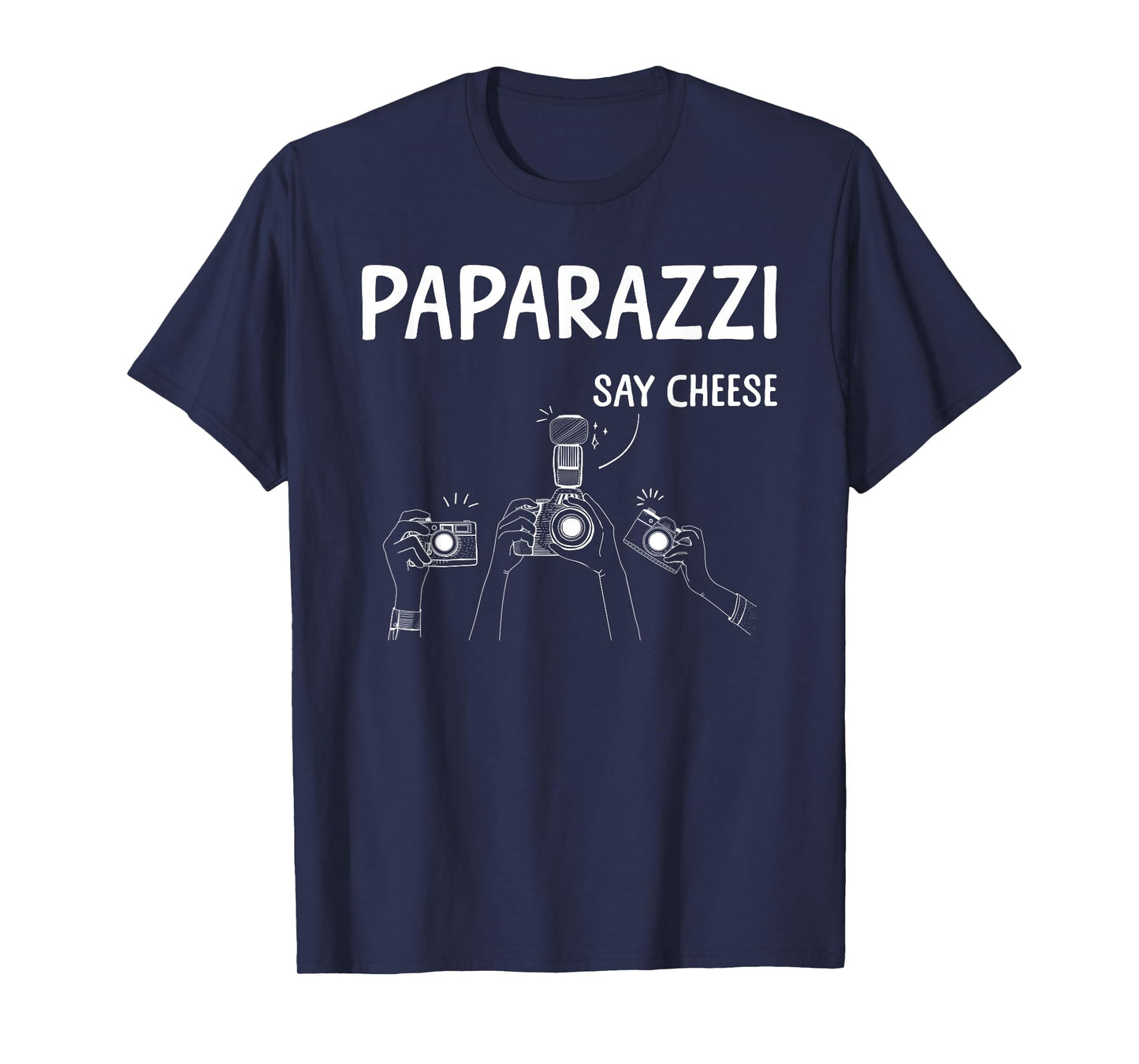 Funny Paparazzi Design For Men Women Photographer Paparazzi T-Shirt