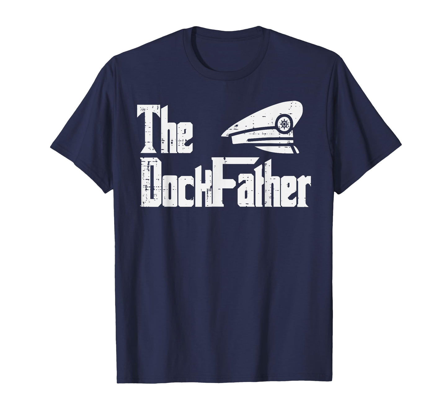 The Dock Father Fun Boat Captain Parody Dad Papa Grandpa Men T-Shirt