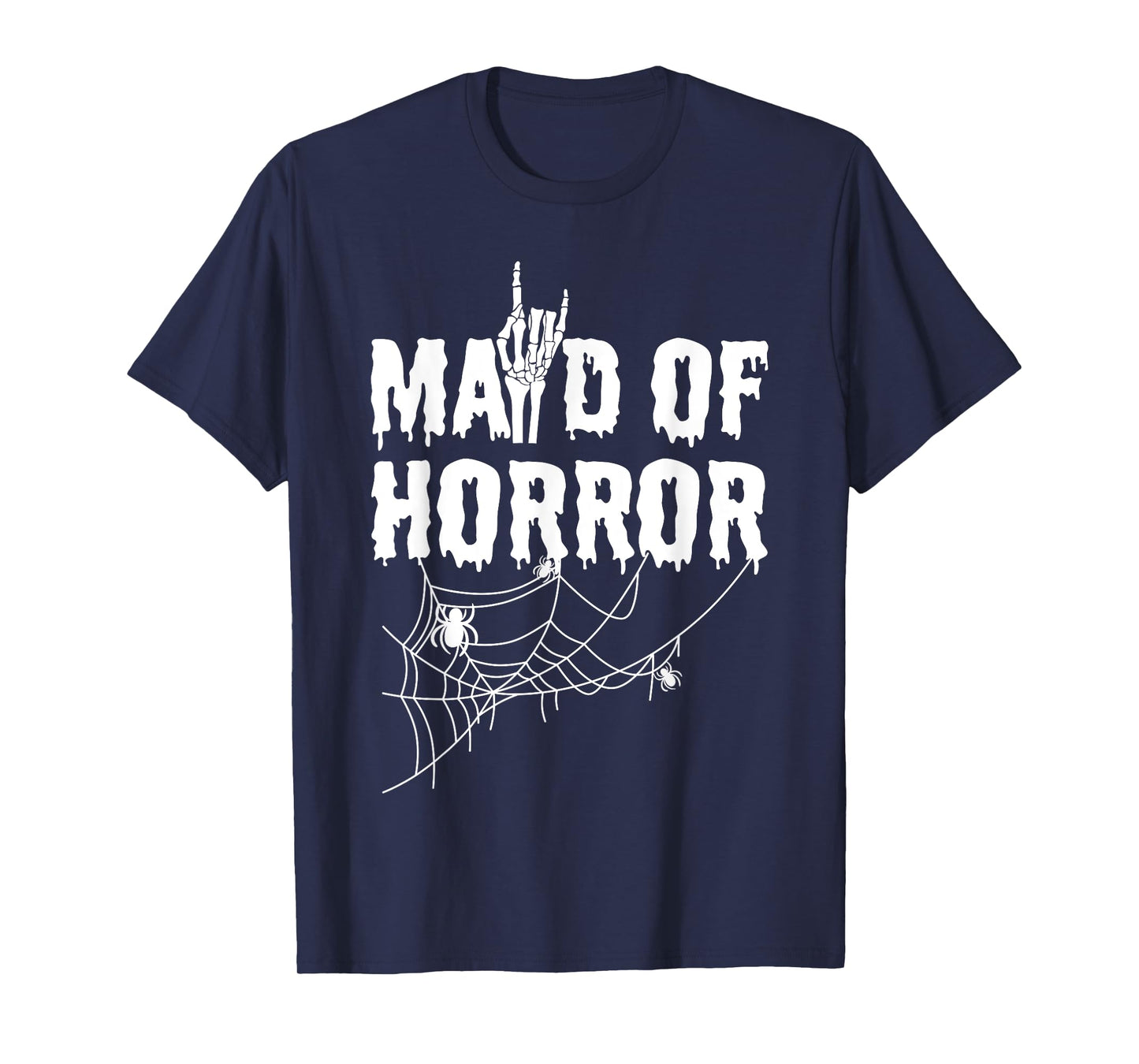 Maid Of Horror Bride Bridesmaid Halloween Bachelorette T-Shirt