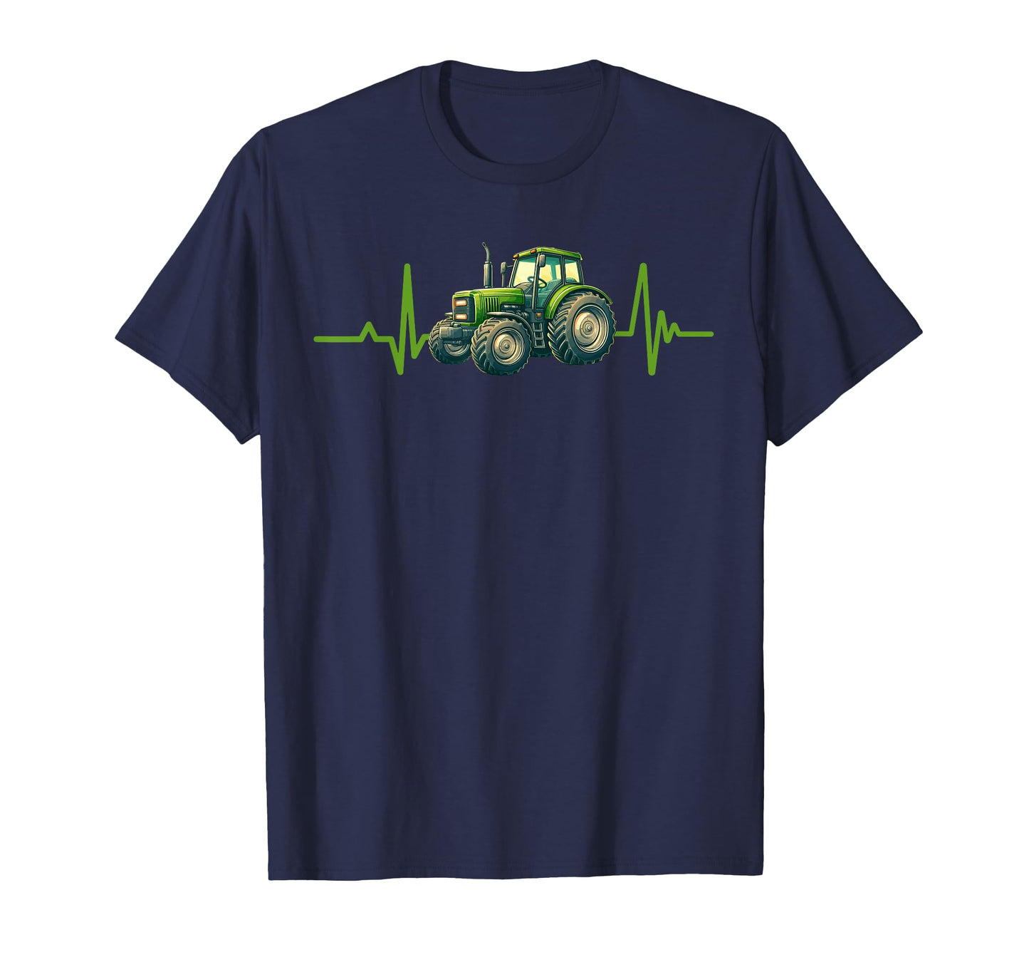 Tractor Heartbeat Farm Proud American Farmer Agriculture T-Shirt