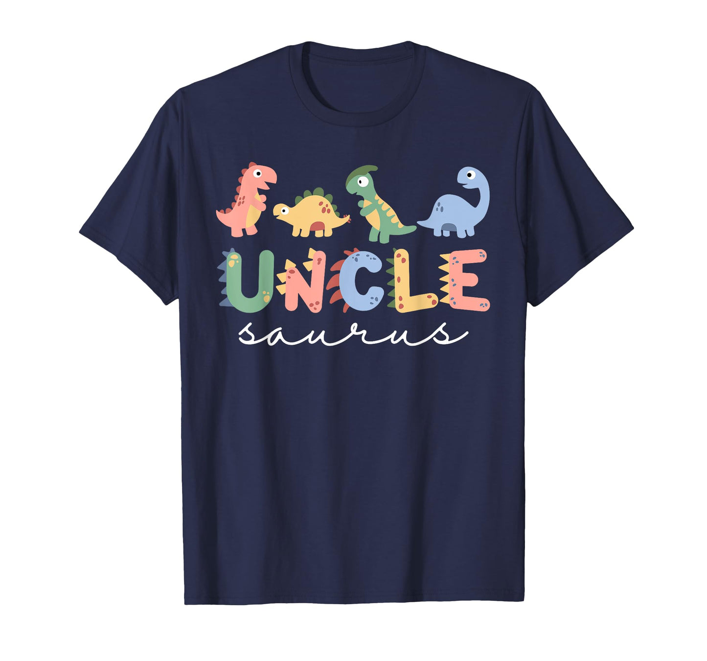 Funny Cute Uncle Saurus T Rex Dinosaur Uncle Saurus Family T-Shirt