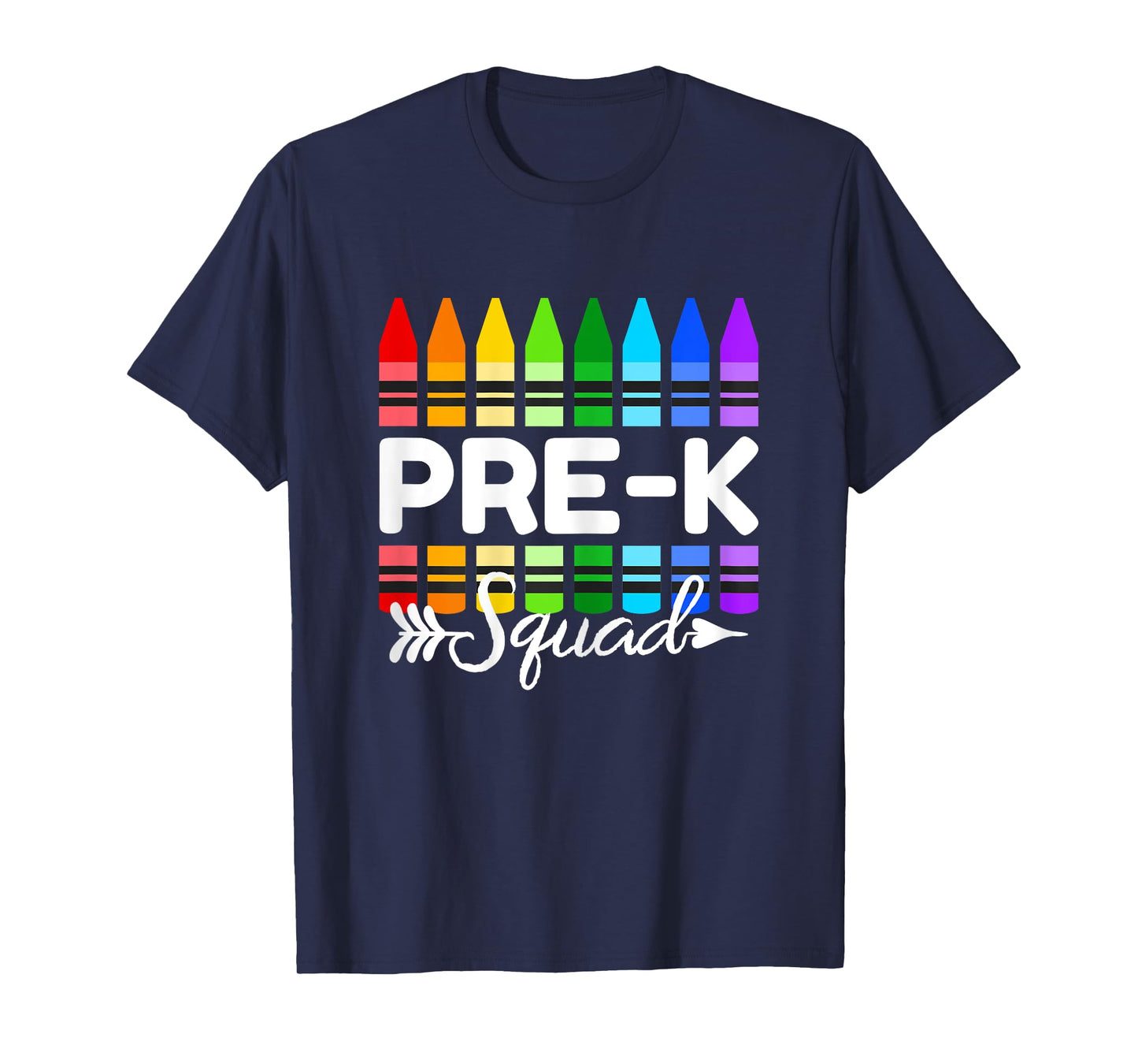 Pre-K Squad Crayon Preschool Teacher Students T-Shirt