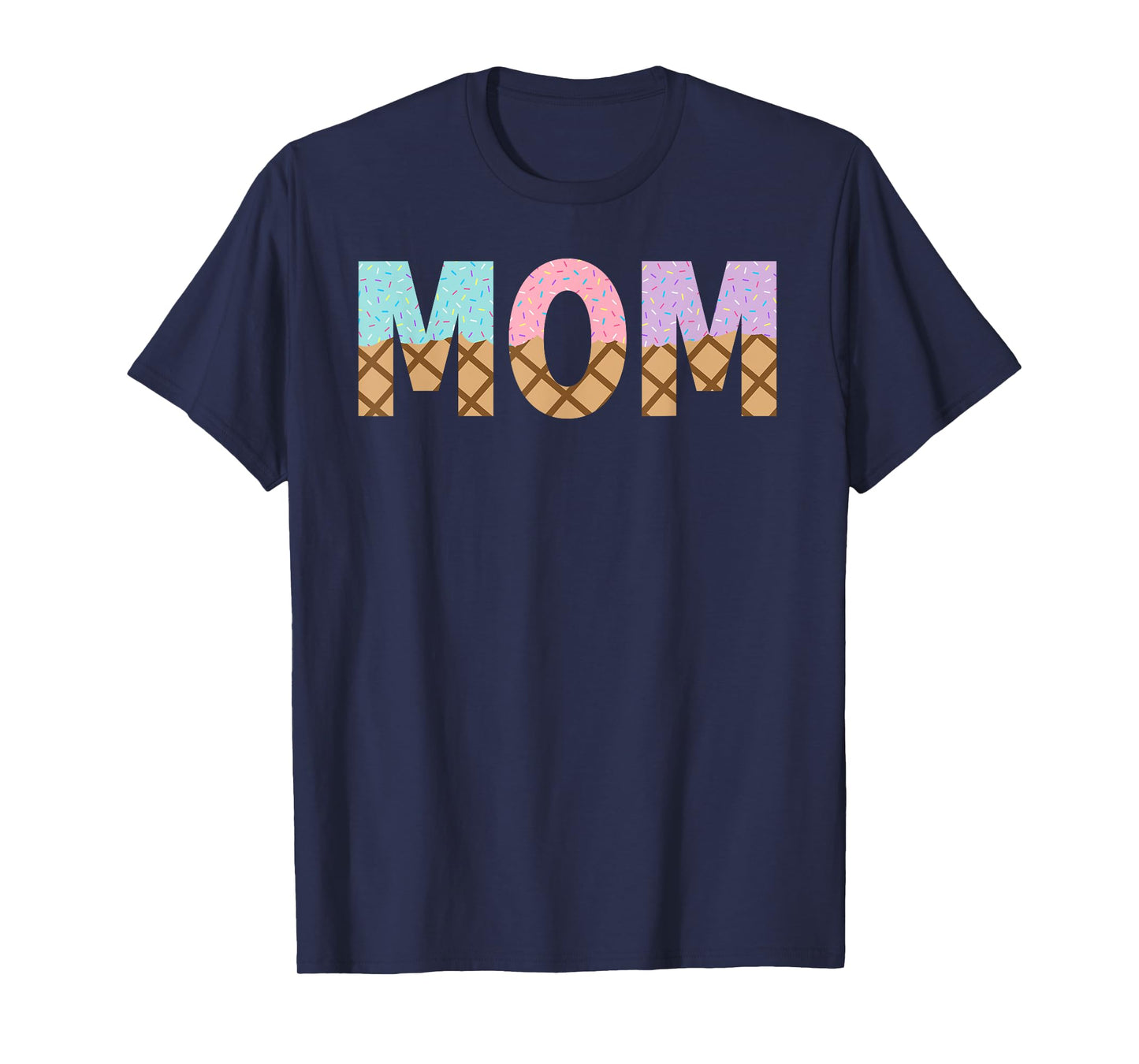 Mom Of 1st First Birthday Girl Ice Cream T-Shirt