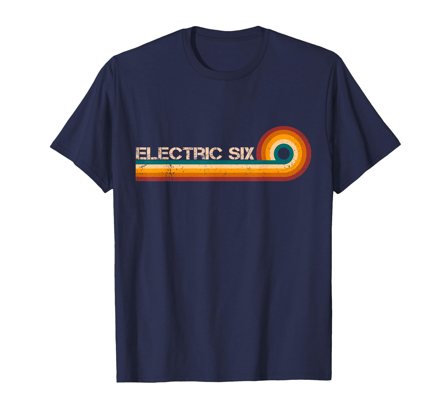 Electric Six Retro Stripes Musician Vintage T-Shirt