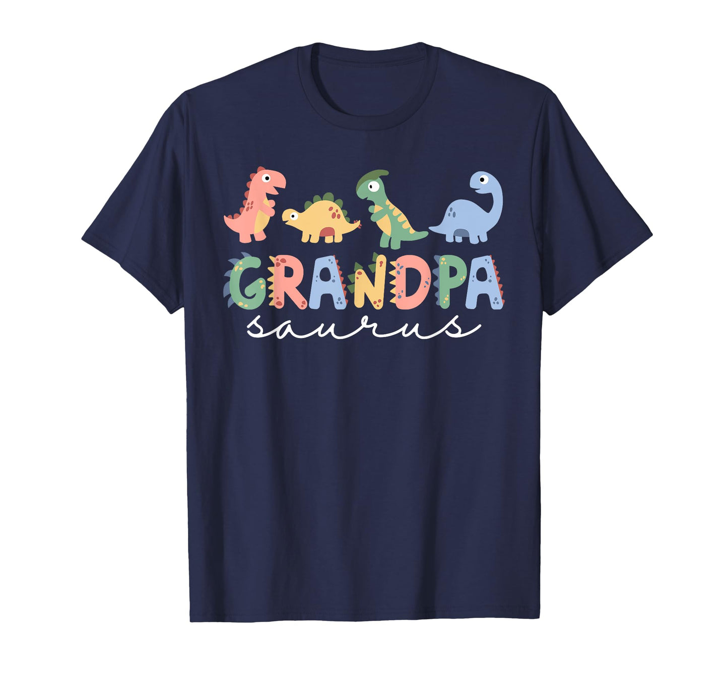 Funny Grandpa Saurus T Rex Dinosaur Grandpa Saurus Family T-Shirt