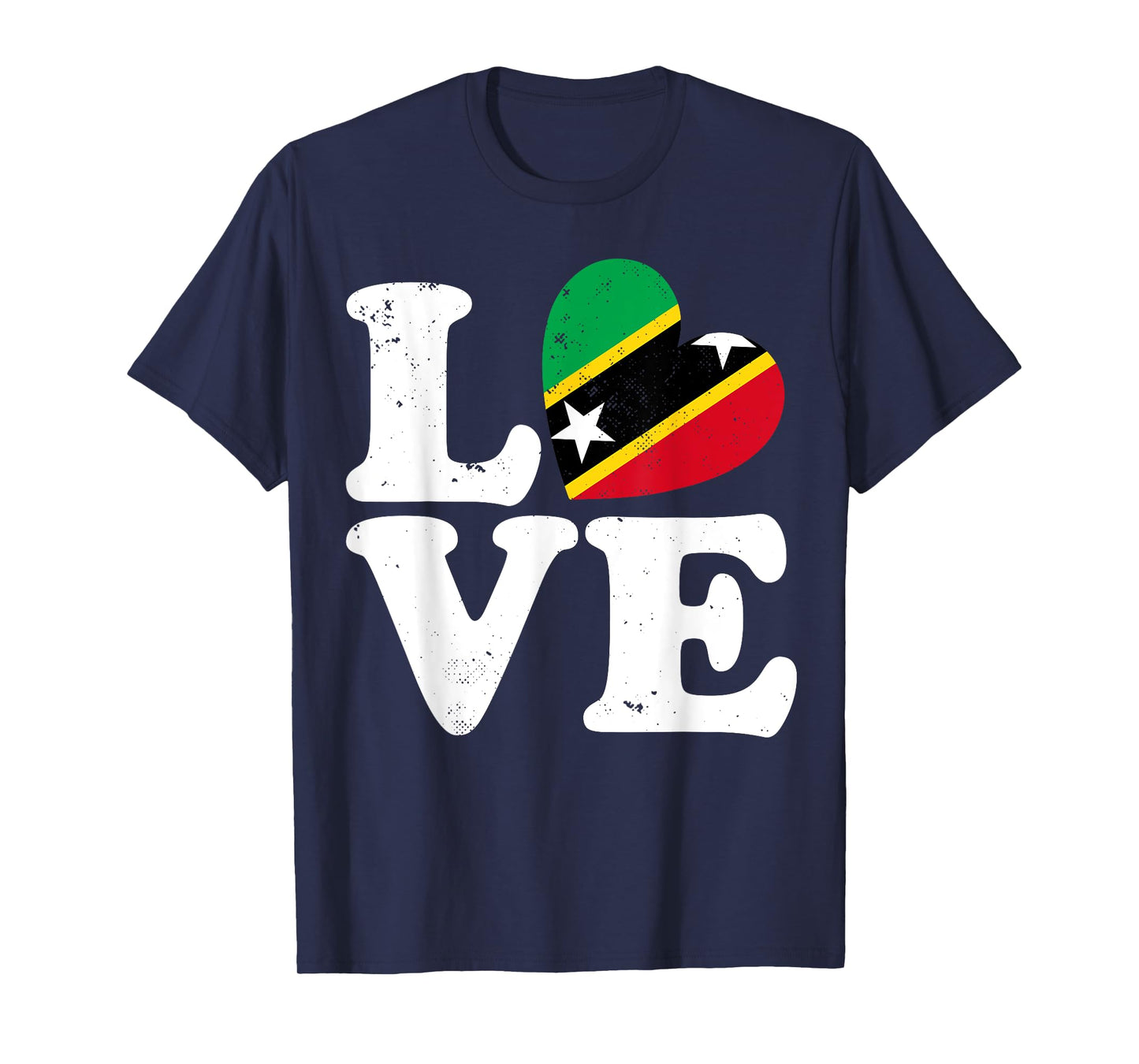 Love Heart St Kitts and Nevis Proud St Kitts and Nevis Flag T-Shirt