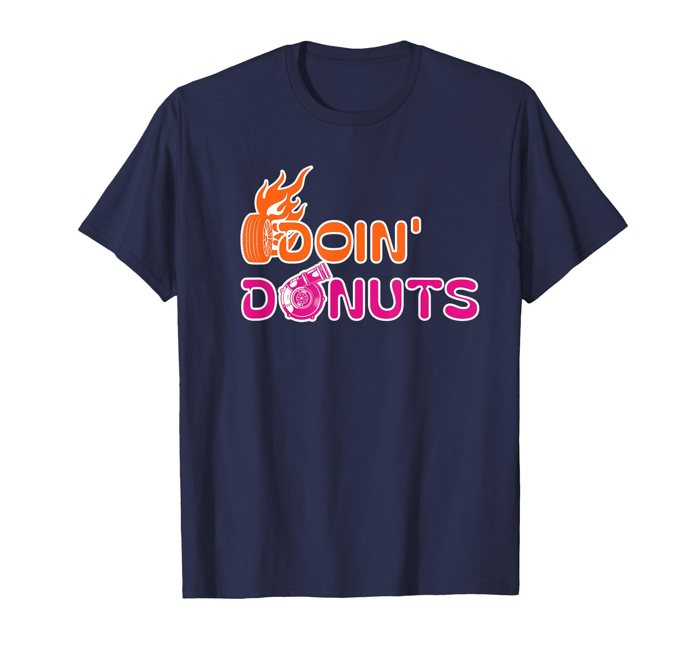 Doin' Donuts Funny Car Drift and Racing Cars Enthusiast Men T-Shirt