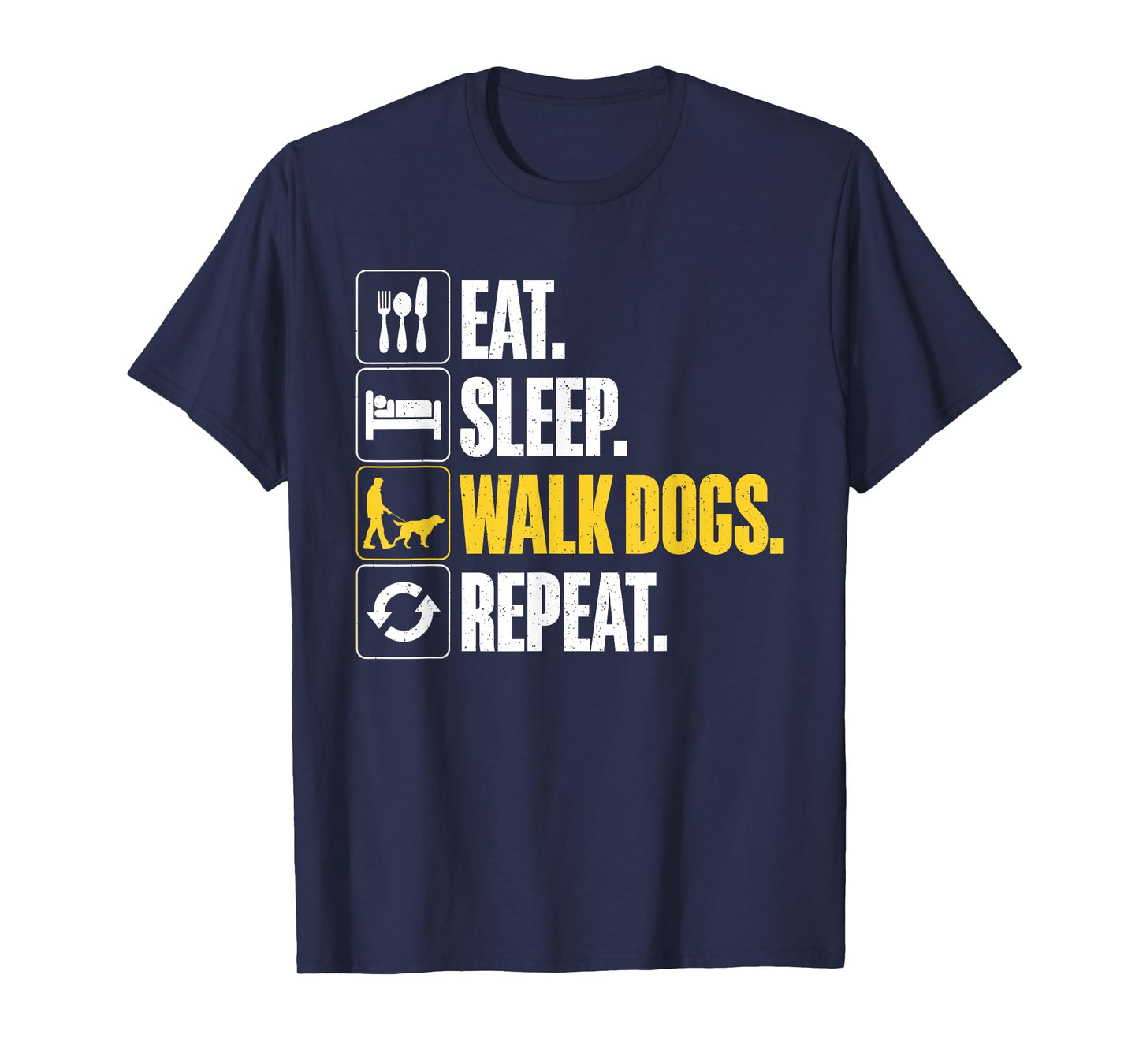 Funny Dog Waking Design For Dog Walker Men Women Pet Walker T-Shirt