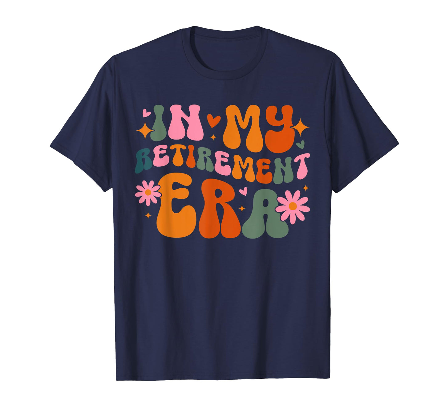 In My Retirement Era Retro Groovy Teacher Retired 2024 Women T-Shirt