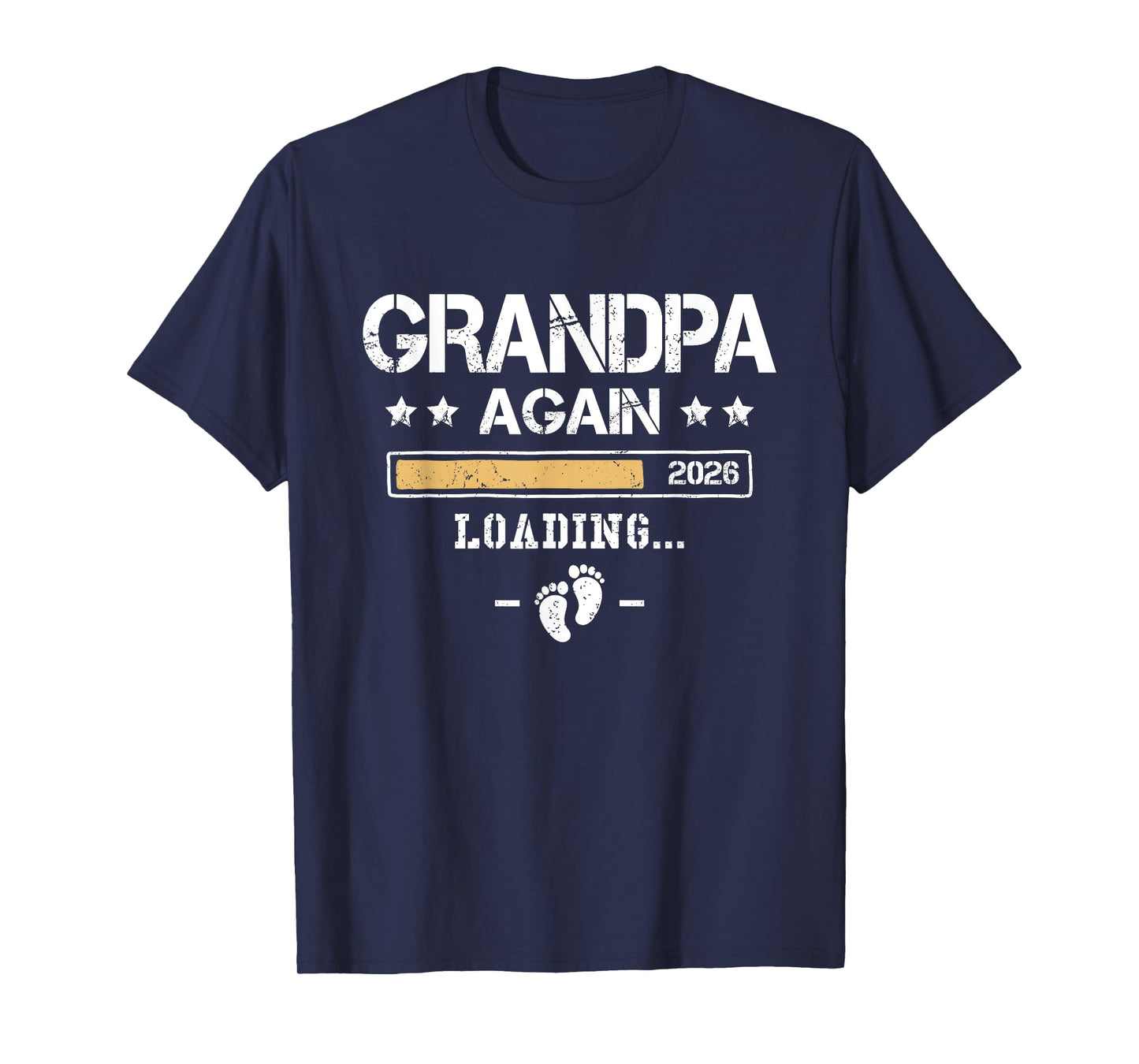Grandpa Again 2026 Pregnancy Announcement 2nd Time Grandpa T-Shirt