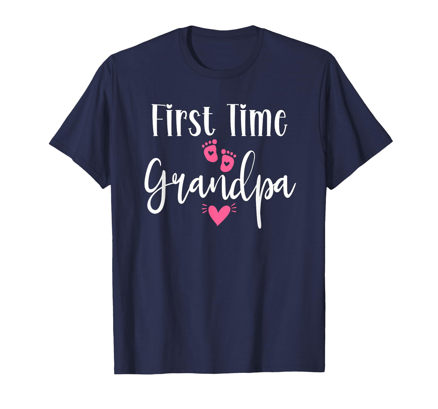 First Time Grandpa Pregnancy Announcement Girl T-Shirt