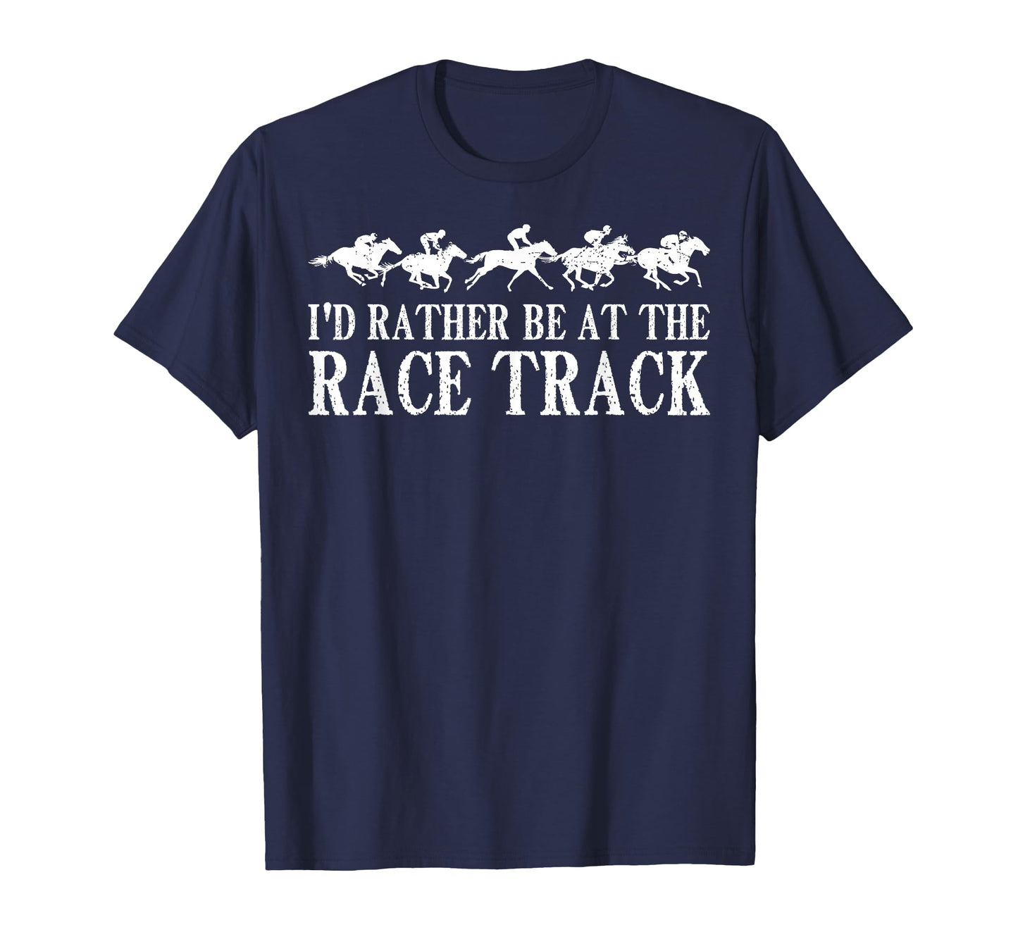 Funny Race Track Horse Racing Gift Men Women Cool Horse Race T-Shirt, Black, Small