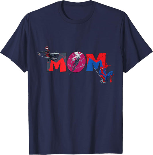 Marvel Spider-Man Trio Mom Mother’s Day Family Trip Birthday T-Shirt