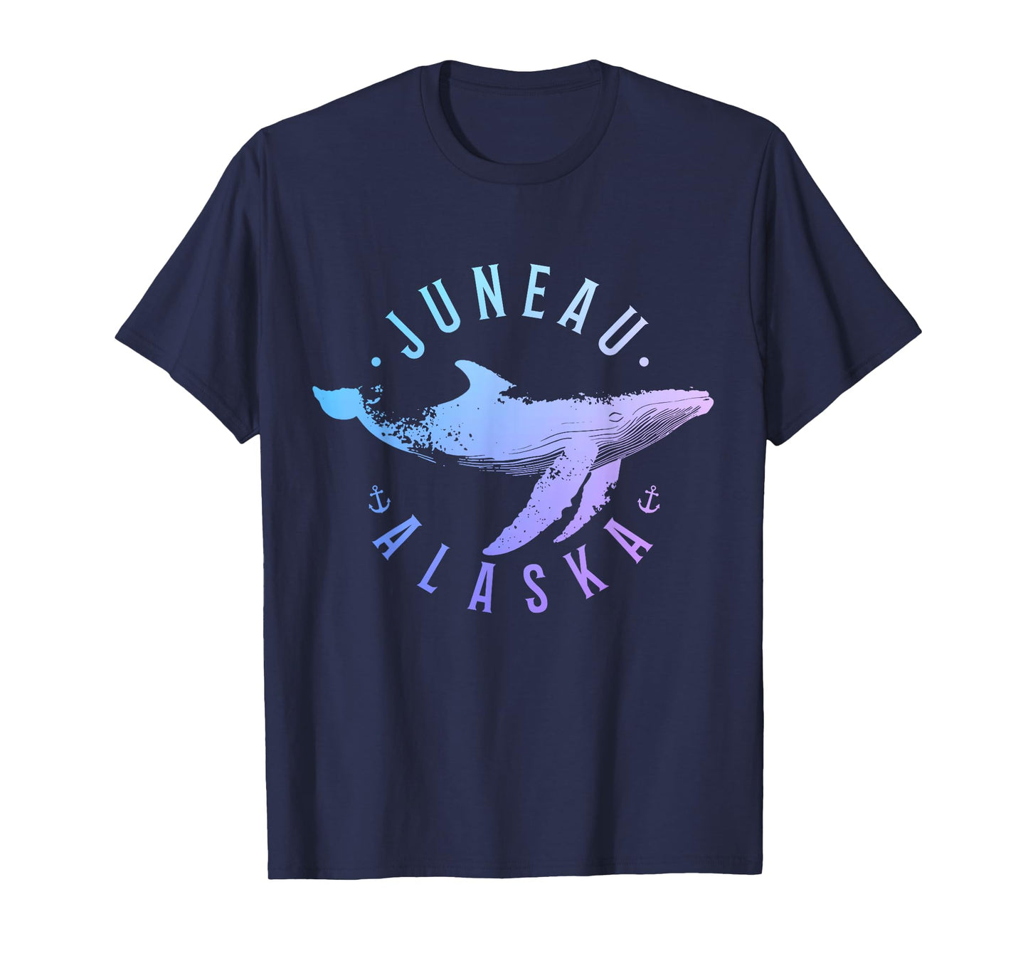 Juneau Alaska Souvenir Whale Ocean Nautical T-Shirt