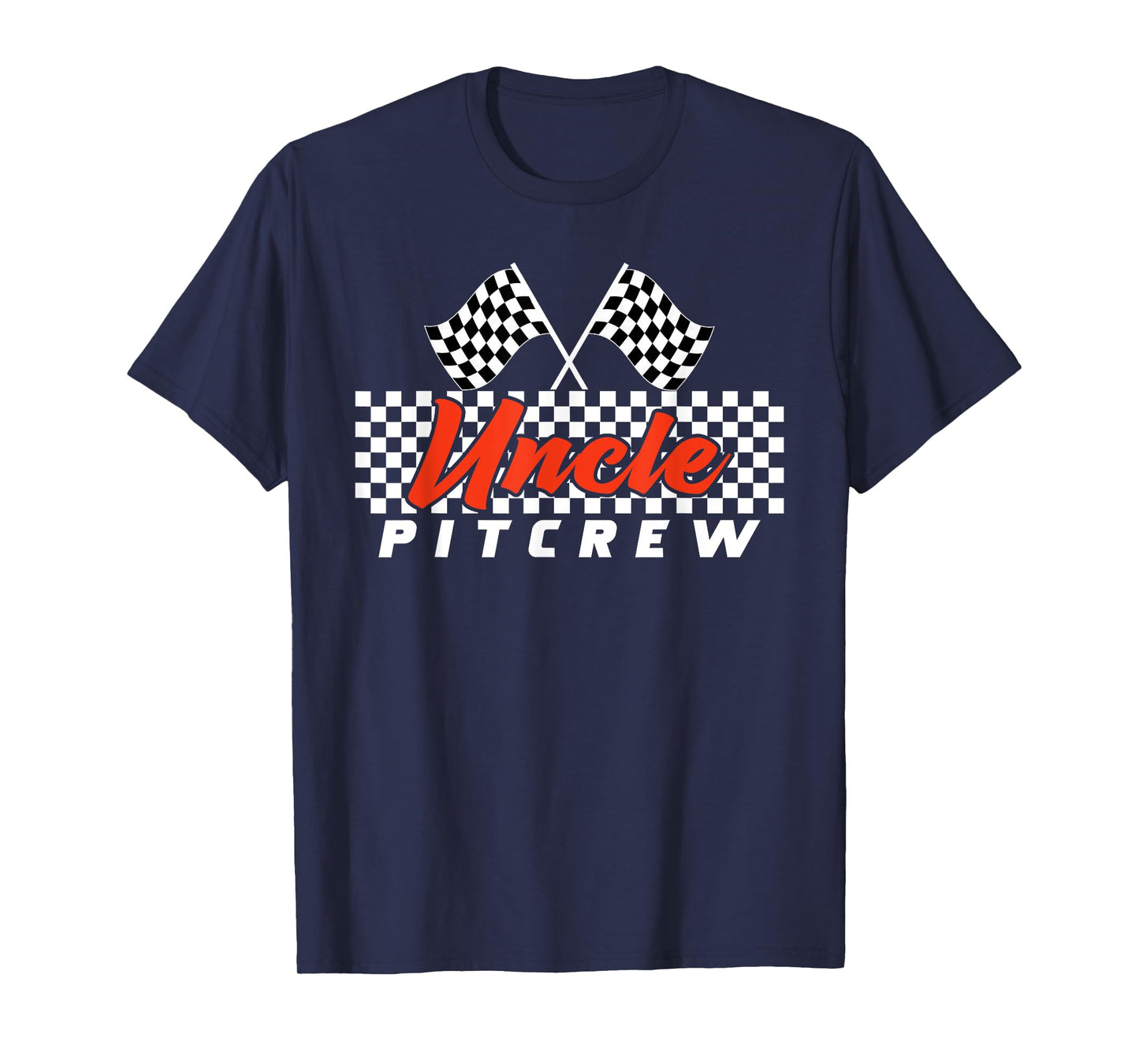 Race Car Birthday Party Racing Family Uncle Pit Crew T-Shirt