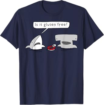 Is It Gluten Free Two Sharks Graphic T-Shirt