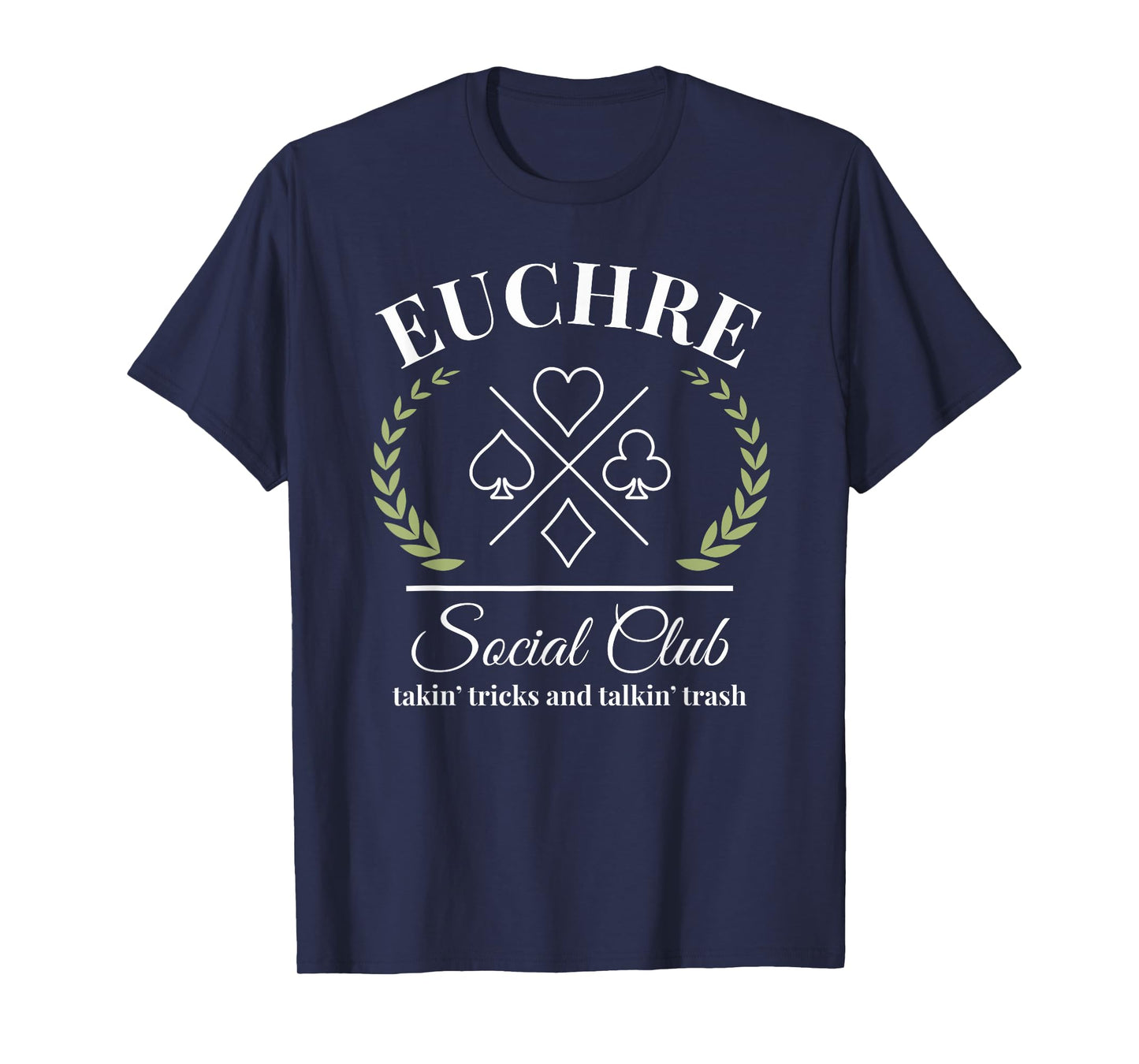 Euchre Social Club funny Euchre player humor T-Shirt
