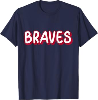 Vintage Braves Shirt Retro Throwback T-Shirt