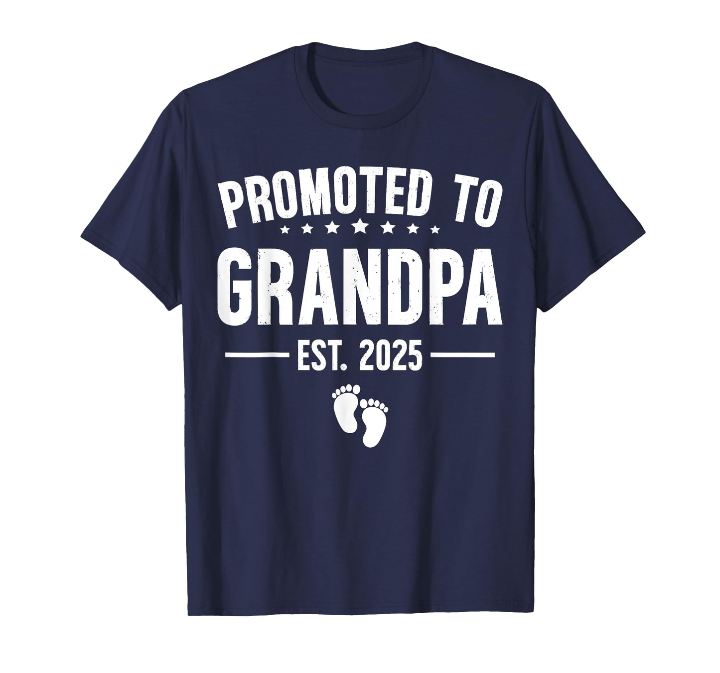 1st Time Grandpa Est 2025 New First Grandpa 2025 Grandfather T-Shirt