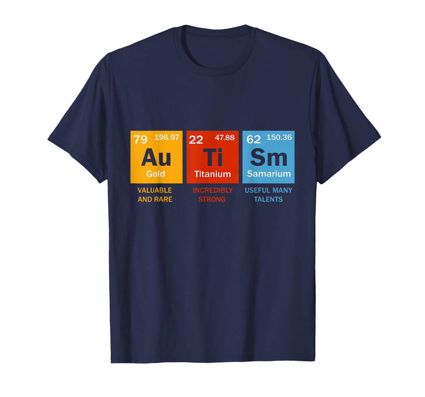Autism Chemistry Periodic Table Elements Autism Awareness T-Shirt