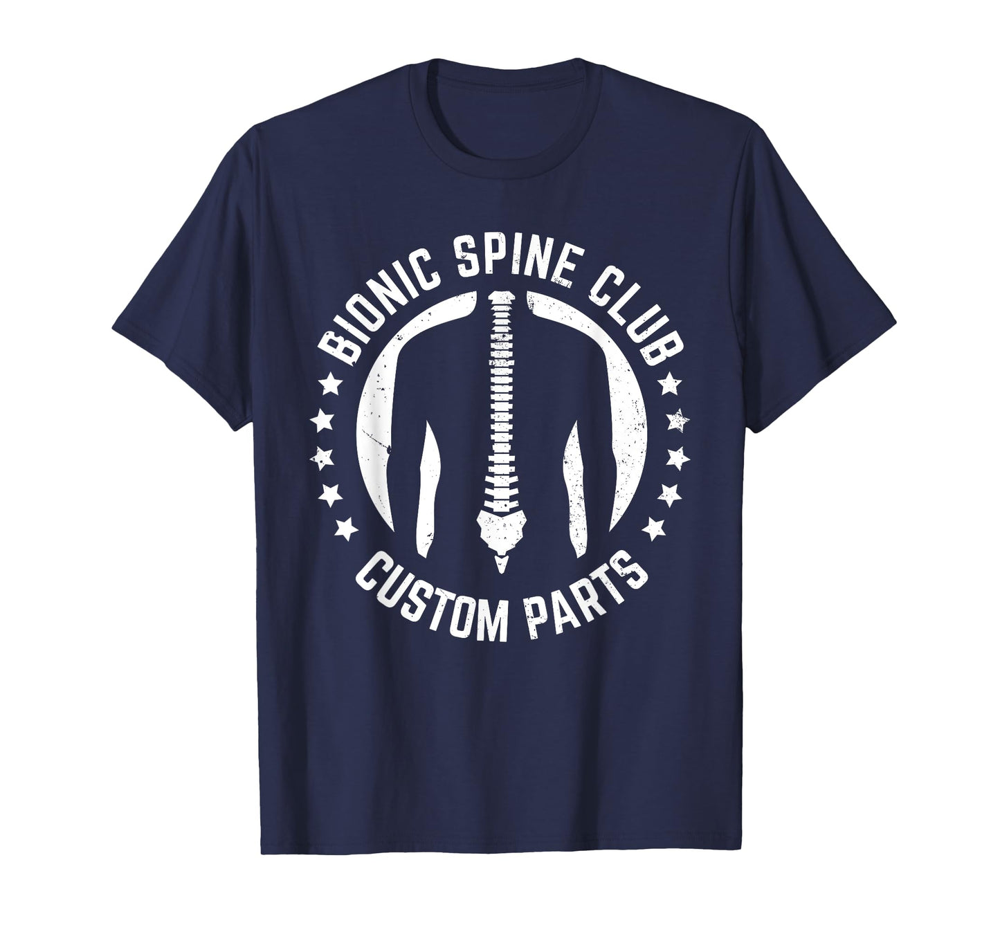 Funny Spine Surgery Art for Men Women Bionic Spine Surgery T-Shirt