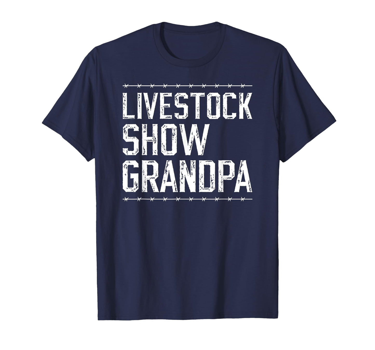 Livestock Show Grandpa Proud Livestock Show Grandfather T-Shirt