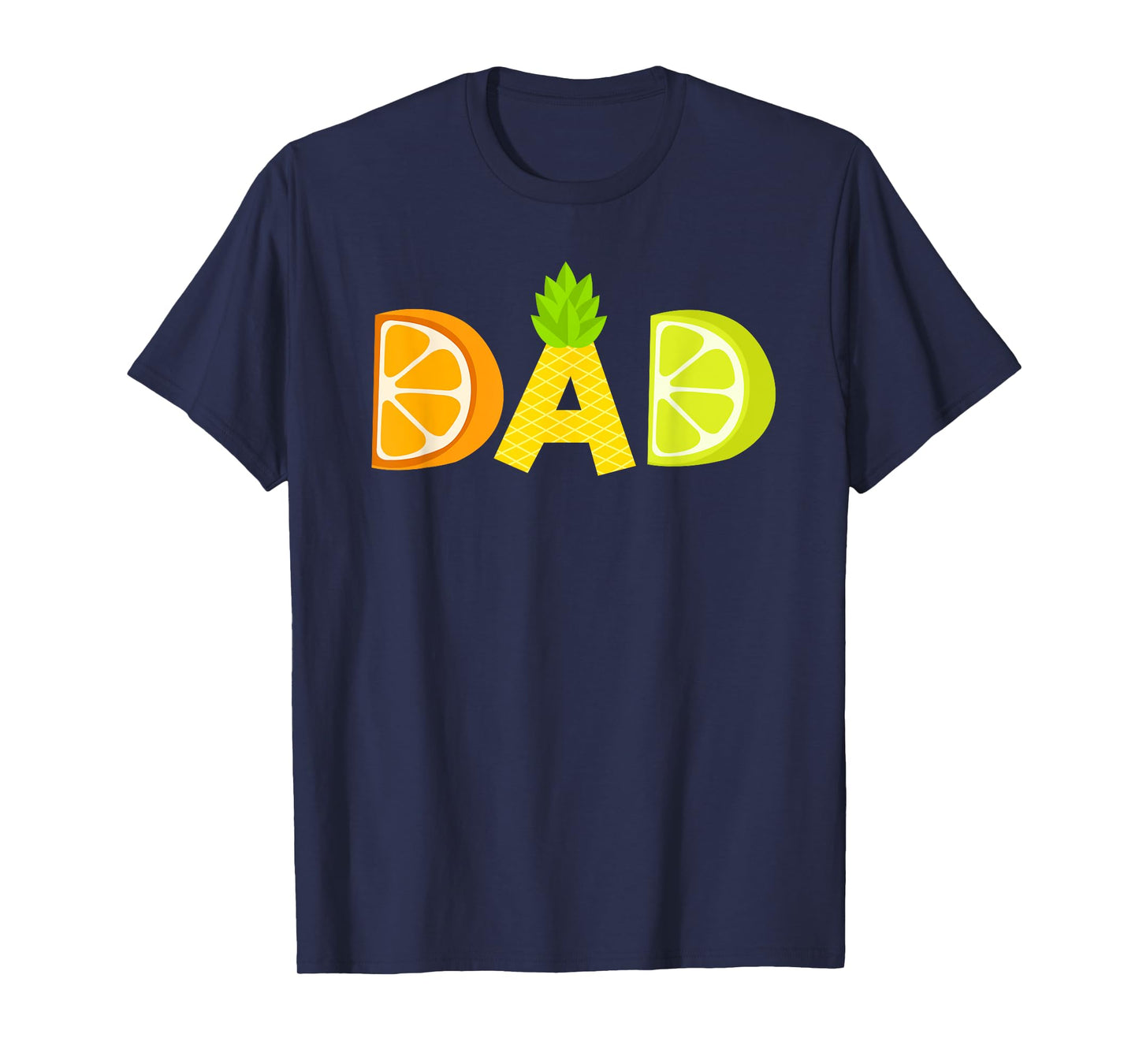 Funny Dad Fruitarian Lover Summer Father Fruit Slice T-Shirt
