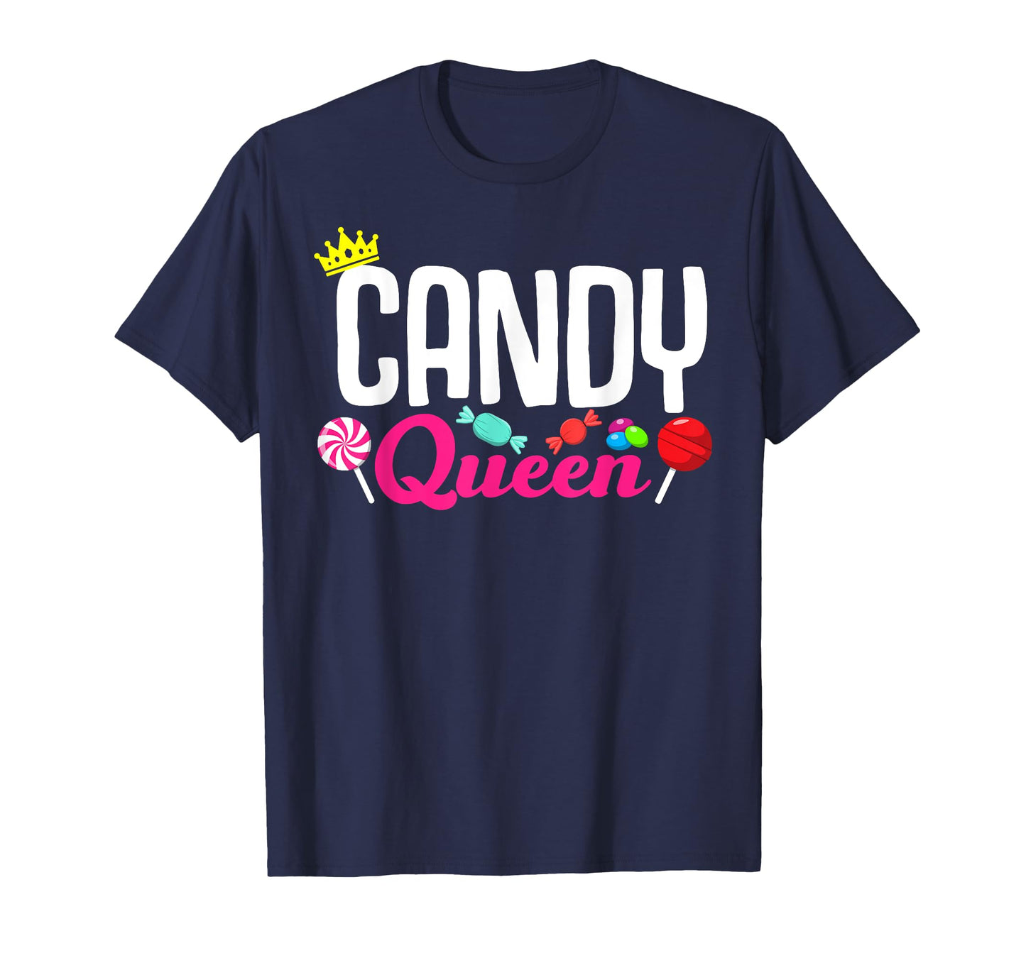 Funny Candy Lover Design Lollipop Women Girls Kids Sweets T-Shirt